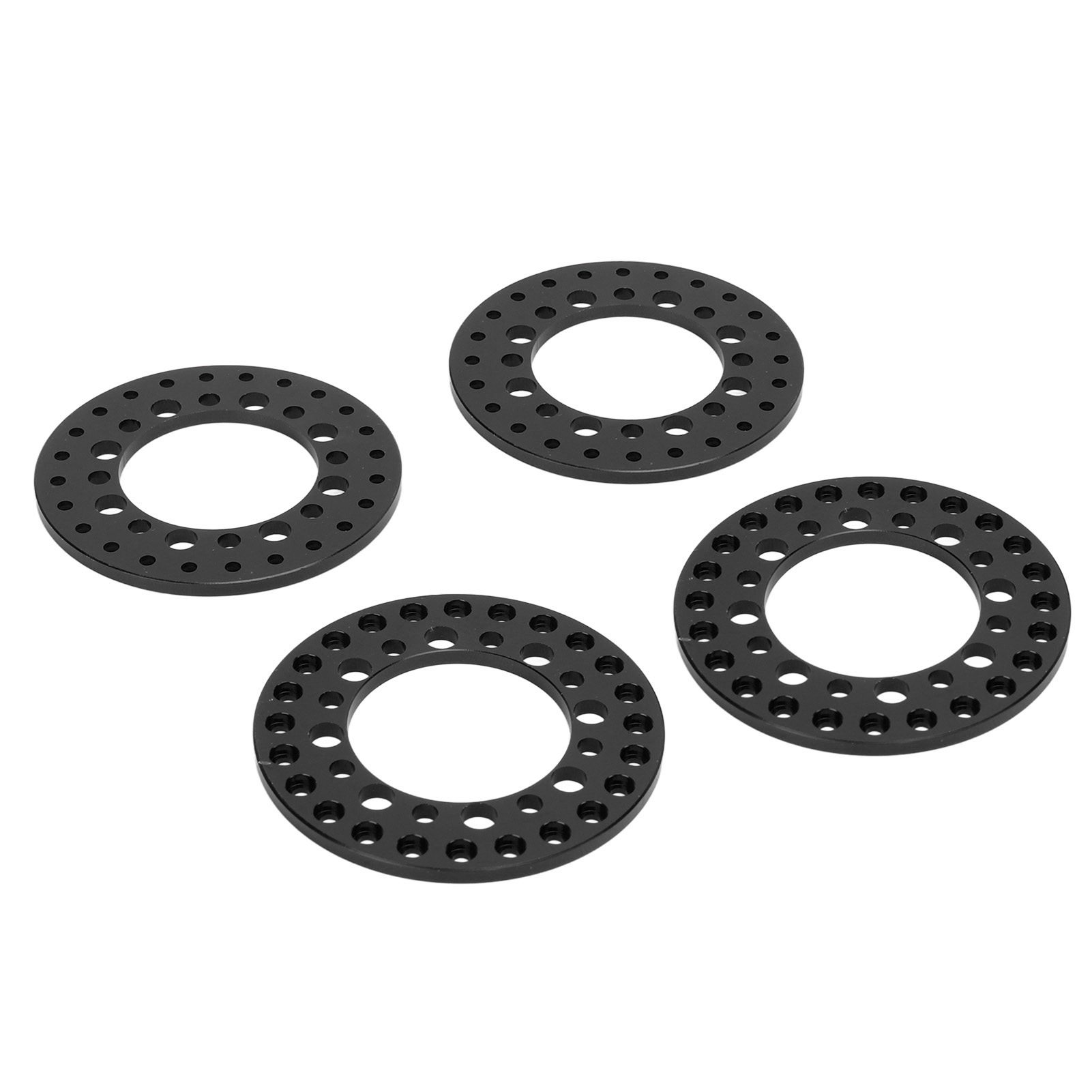 Wiederverwendbare 1,9-zoll-außenring-beadlock-felgen Aus Aluminiumlegierung, Rc-zubehör Für 1/10 Traxxas-modelle, Schwarz