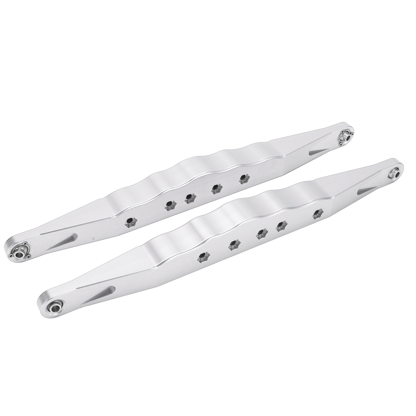 2 Untere Hintere Aufhängungsarme Aus Aluminiumlegierung Für Losi Super Baja Rey 2.0 1/6 Ferngesteuertes Offroad-auto (silber)