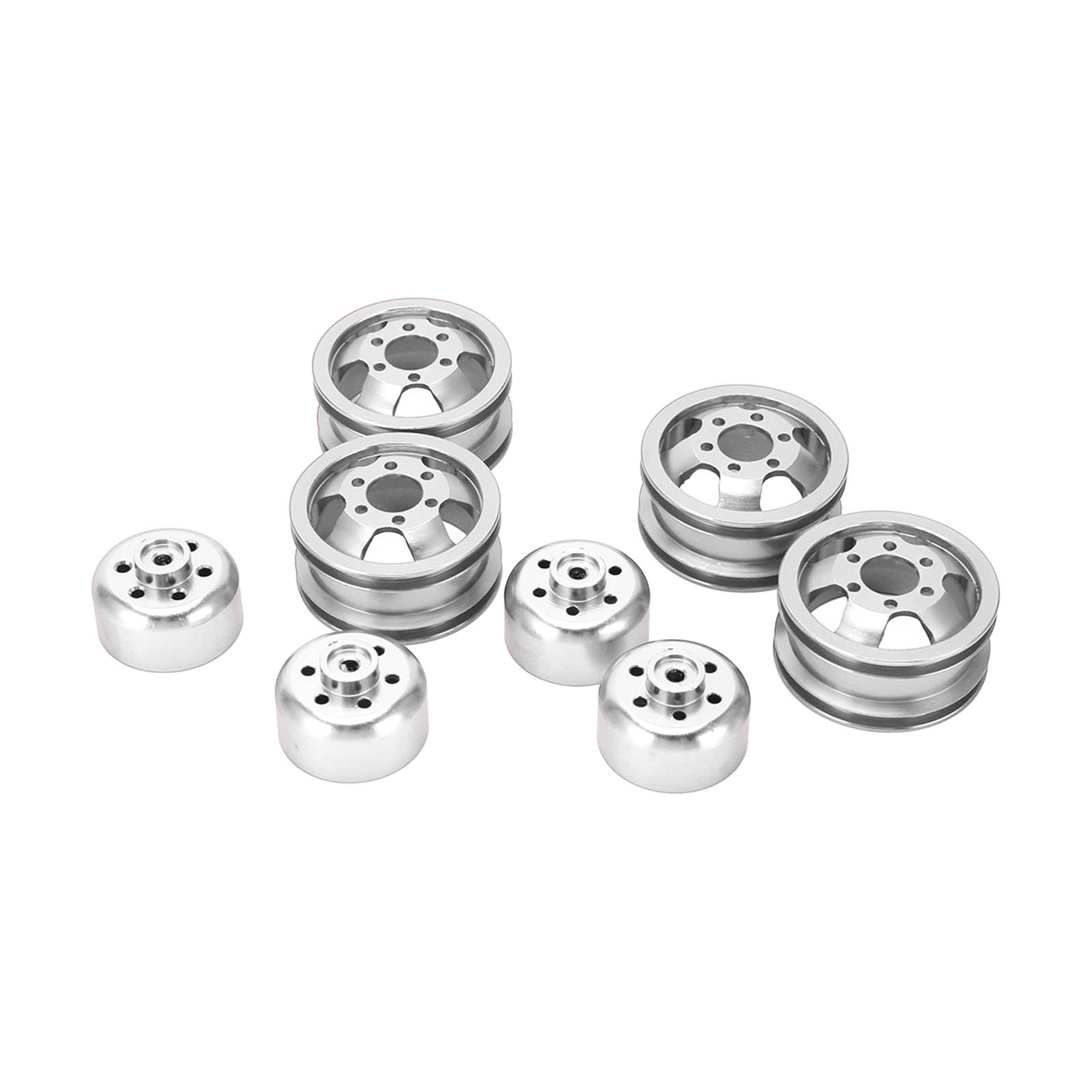 Rc-felge Aus Aluminiumlegierung Für Wpl Fj40 C14 C24 B14 B24 B16 B36, Maßstab 1:16, Silberfarben
