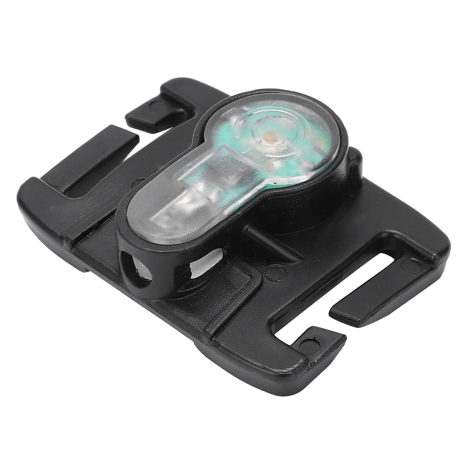 Mini-überlebenslampe Für Den Außenbereich, Ipx8 Wasserdicht, Mit Gürtelhalterung Für Weste Und Tasche, Schwarzer Sockel, Violettes Licht