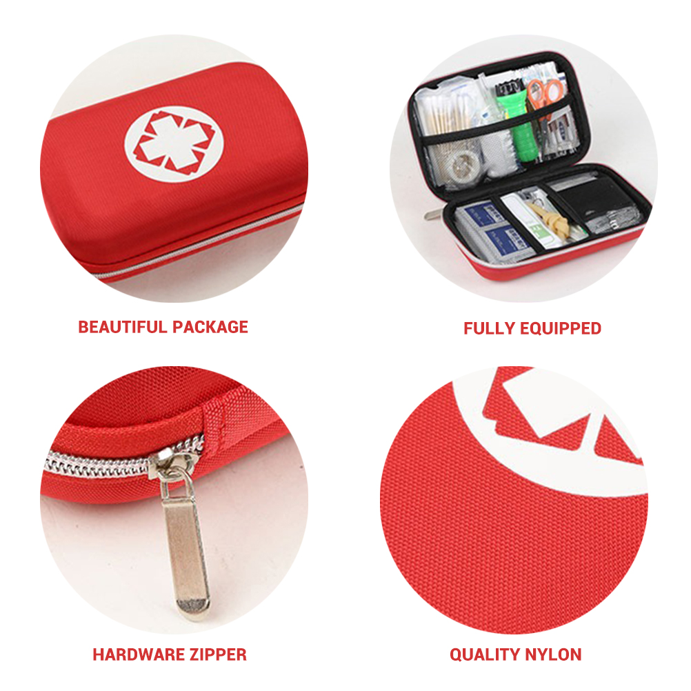 Tragbare Outdoor-erste-hilfe-tasche, Leere Box, Notfall-überlebensbox Aus Eva-oxford-material Für Zuhause, Camping Und Reisen