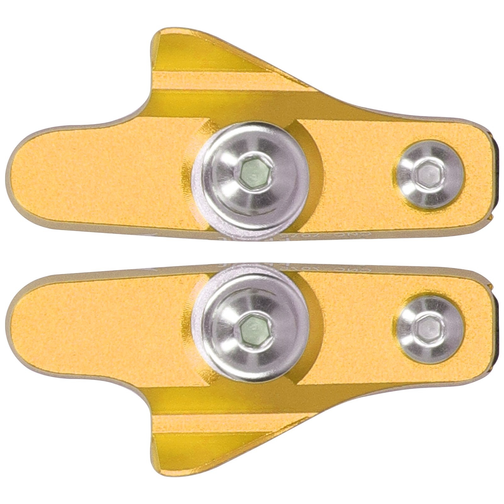Ztto Rennrad-bremsbeläge Fahrradbremse Geräuschlos Rutschfest Gummiblöcke Ersatz (gold)
