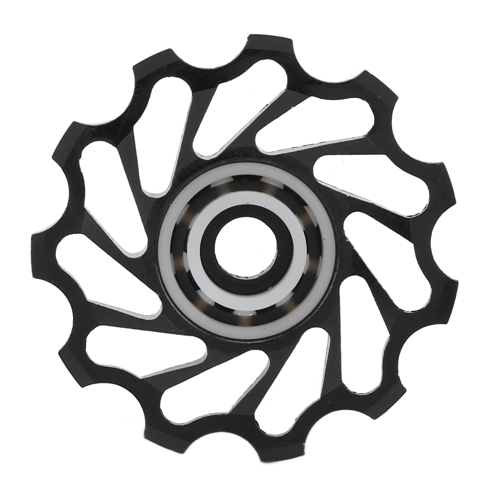 Wake Schaltwerksführungsrolle Mit Keramiklager, Abgedichtete Aluminiumlegierung, 11 Zähne, Schwarz