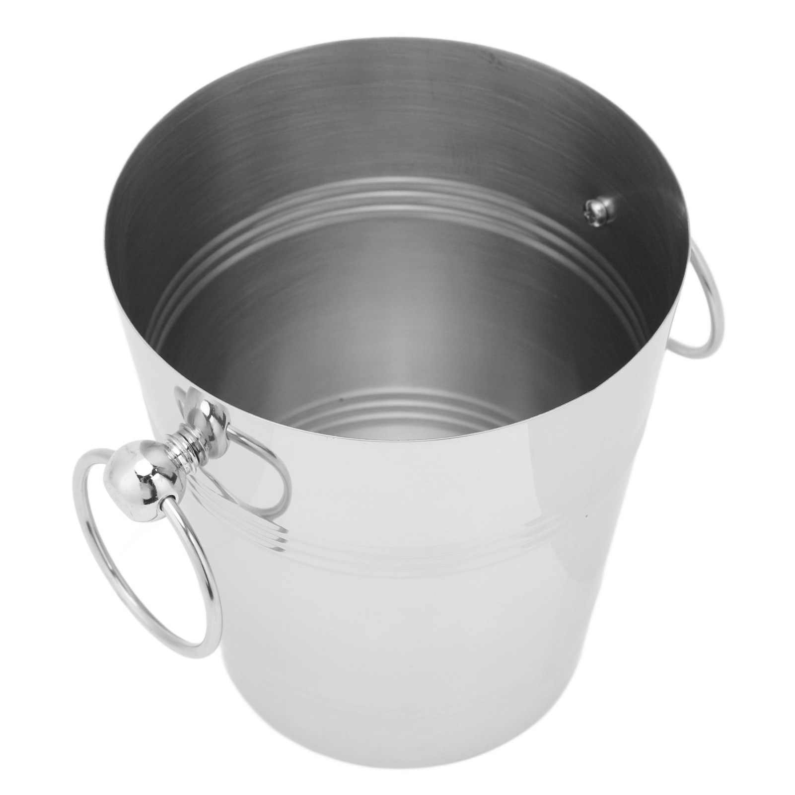 Eisbehälter Mit Edelstahlgriff, Großes Fassungsvermögen, Metall, Für Bier, Champagner, Silber, S