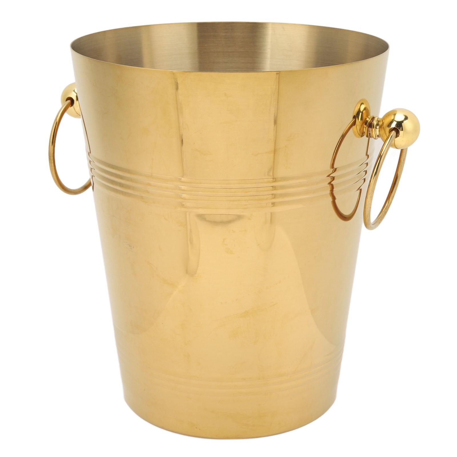 Eisbehälter Mit Edelstahlgriff, Großes Fassungsvermögen, Metallbehälter Für Bier, Champagner, Gold, L