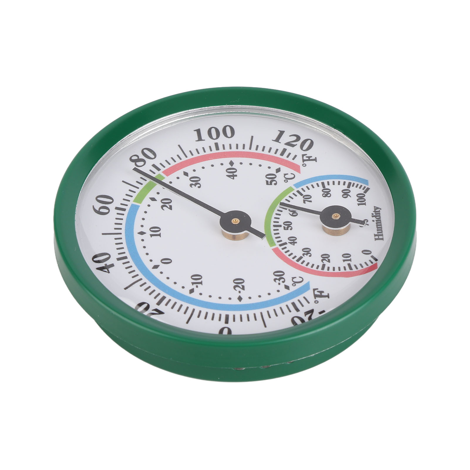 Mini-nadelthermometer-hygrometer Th103b, Grünes Gehäuse, Frontplatte