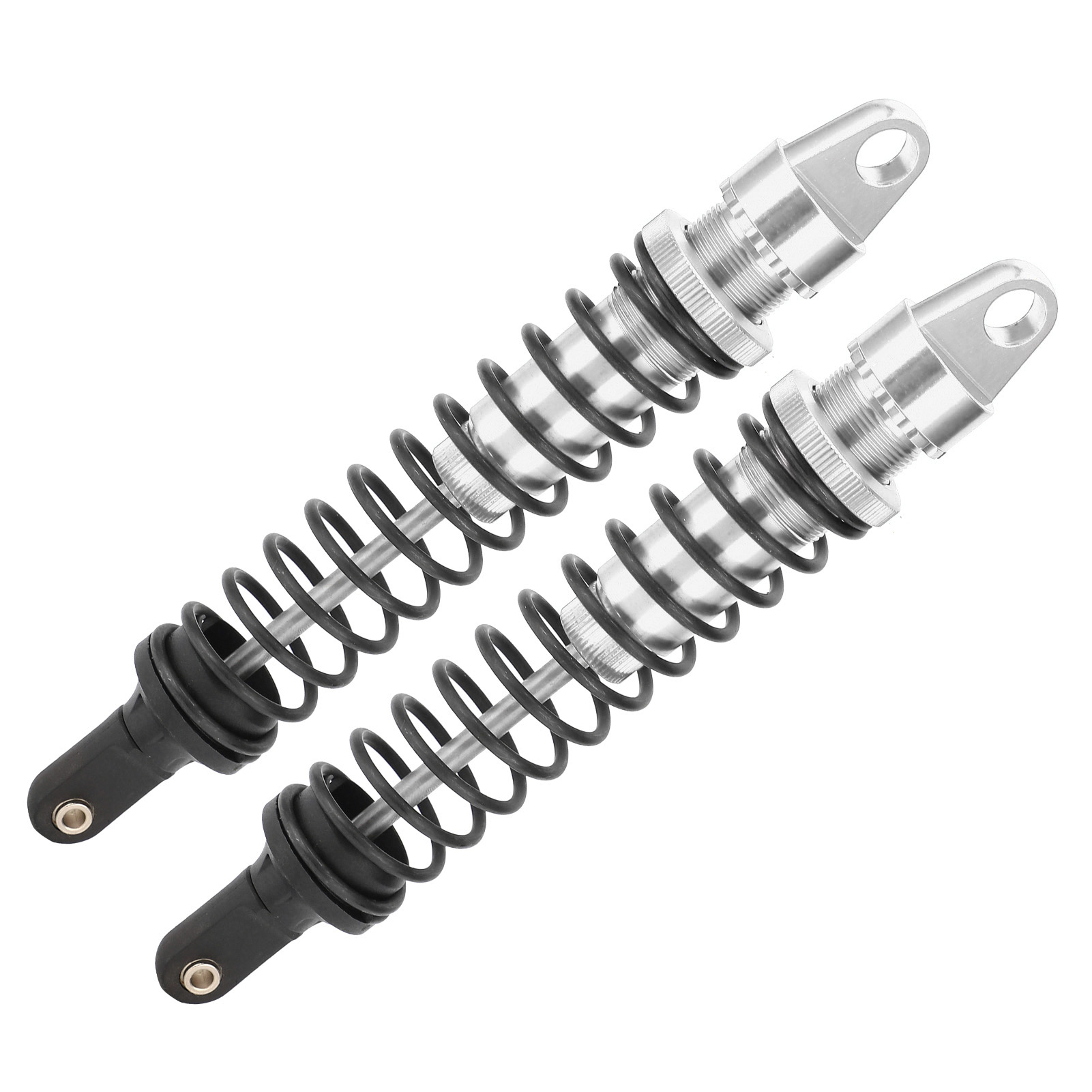 2 Stück 195 Mm Rc Aluminium Stoßdämpfer Für Hsp 94050 1/5 Rc Benzin-offroad-autos (silber)