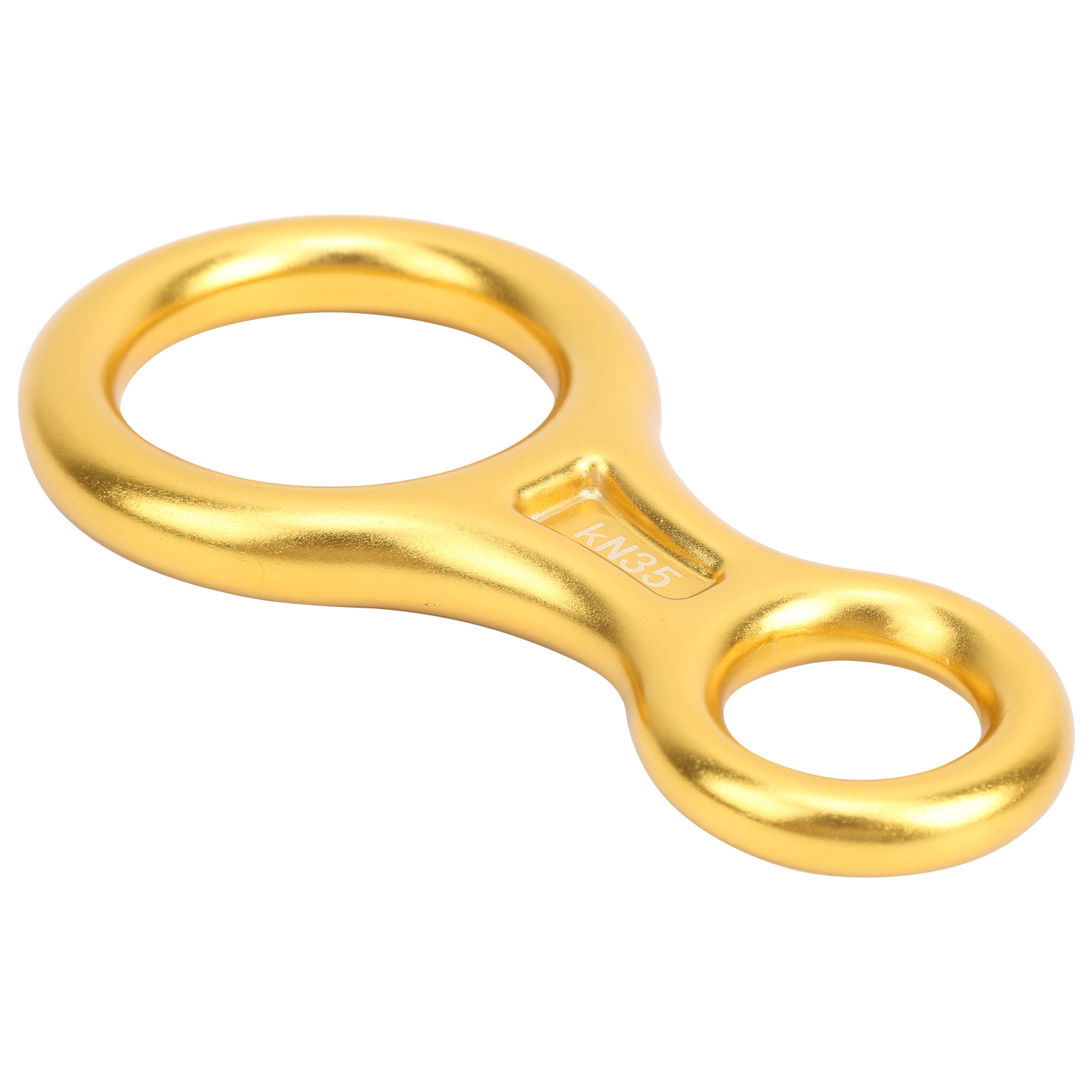 Abseilplatte Aus Goldlegierung, 35 Kn, Achtförmig