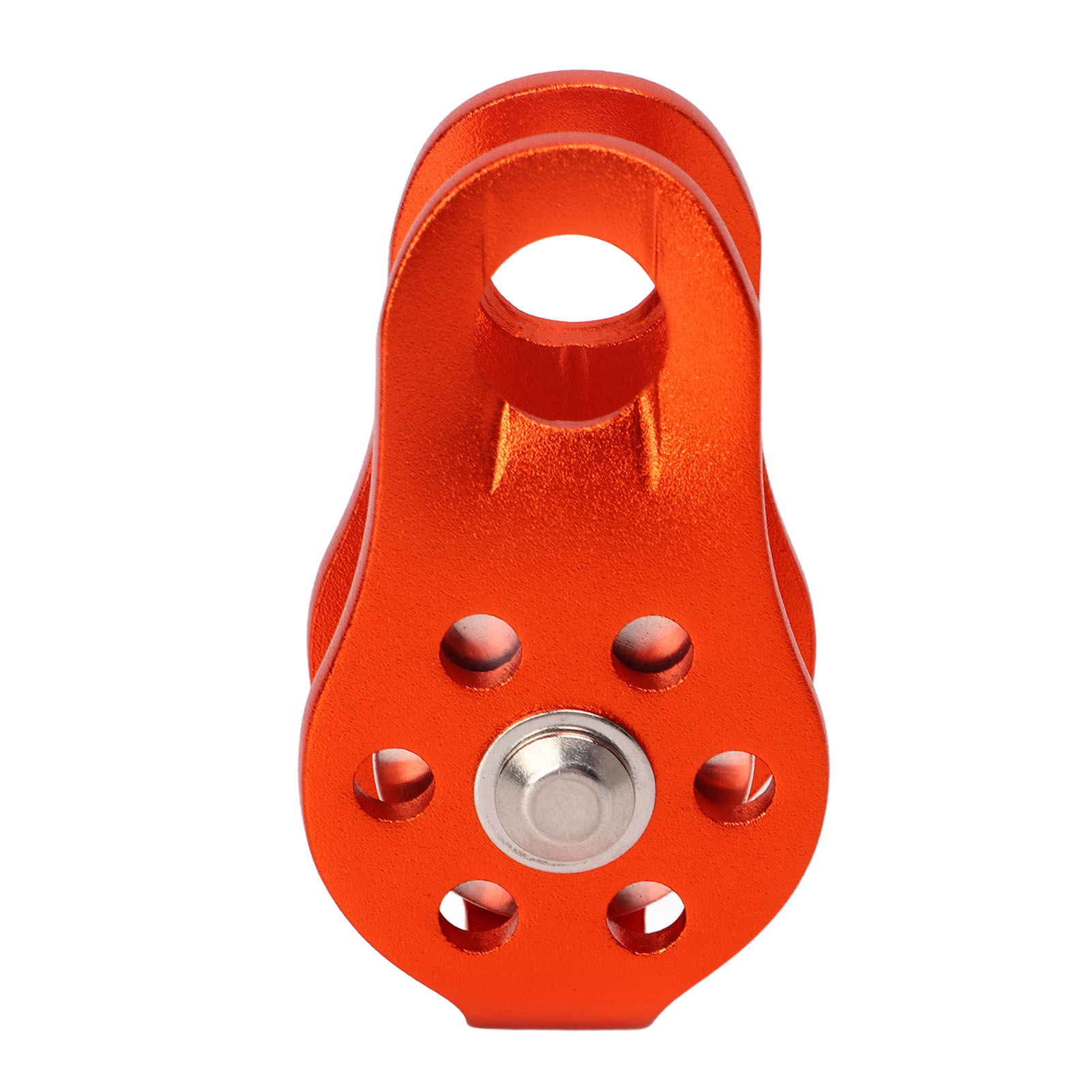 Feststehende Seitenplatten-kletterrolle, Einzelrillenrolle, Orangefarbene Heberolle, Seilbahn-transportausrüstung