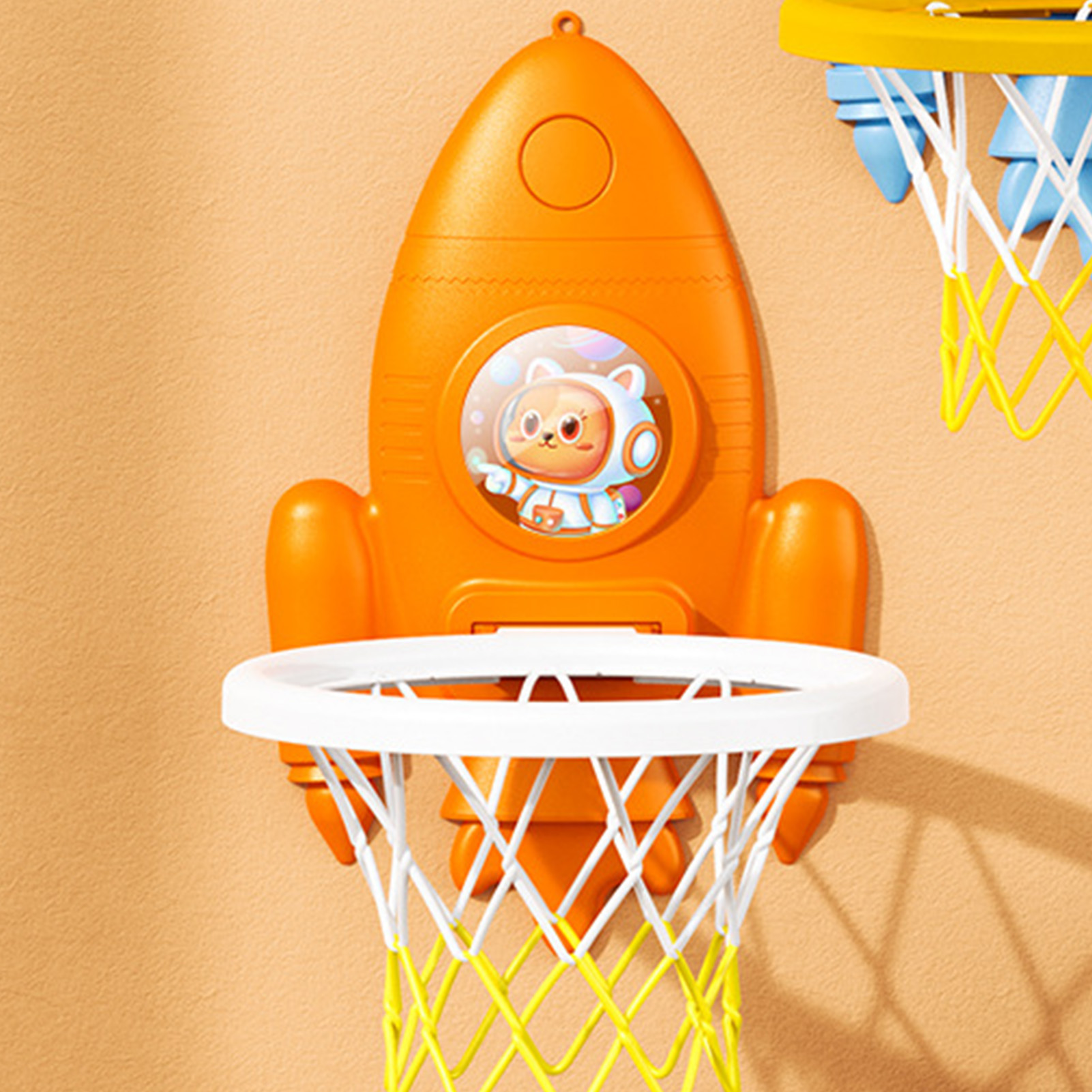 Rocket Basketball-wurftrainer Für Kinder, Orangefarbenes, Faltbares Wurfset