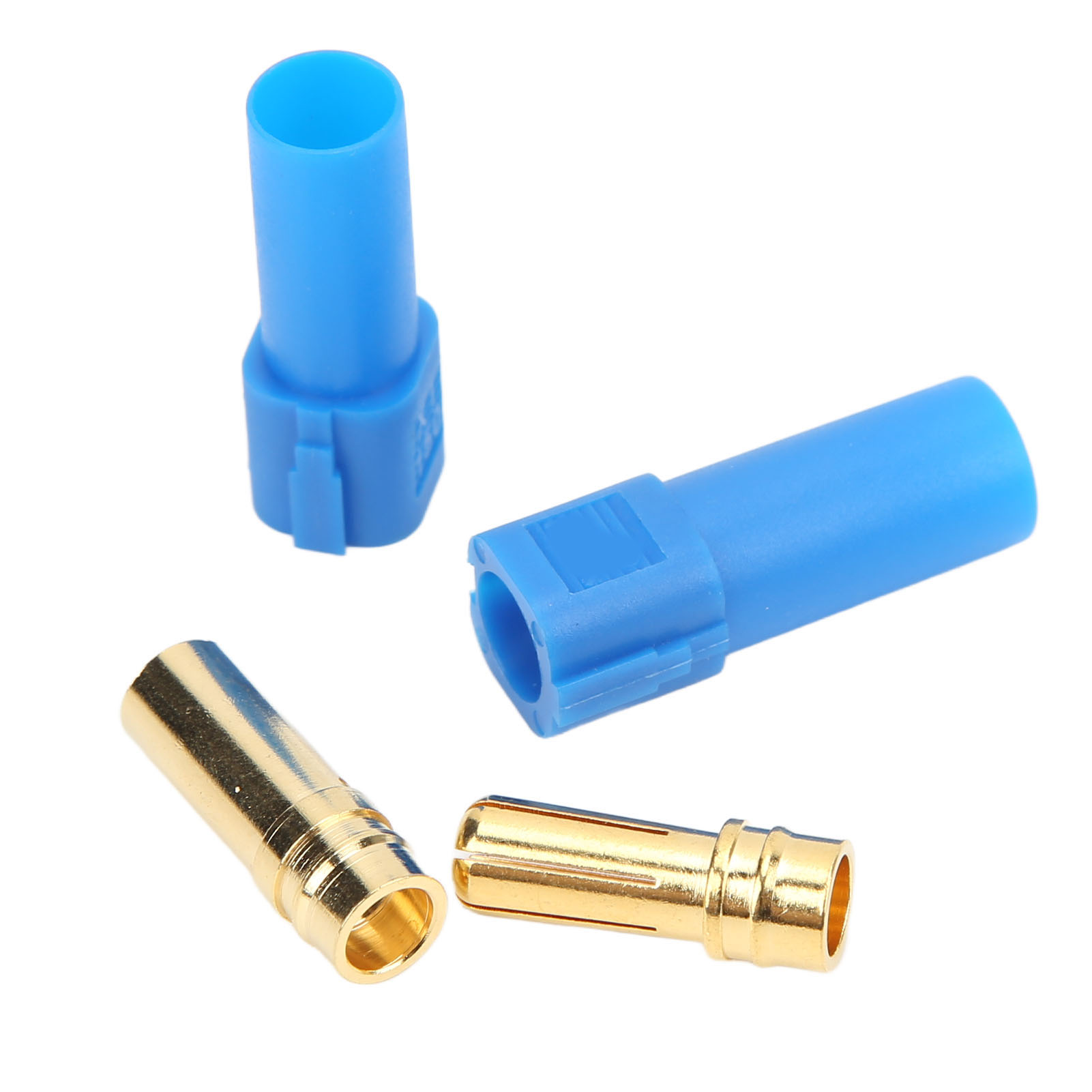 Vergoldete Xt150 Stecker/buchsen Für Lipo-akkus Und Rc-modellautos Und -flugzeuge (blau)