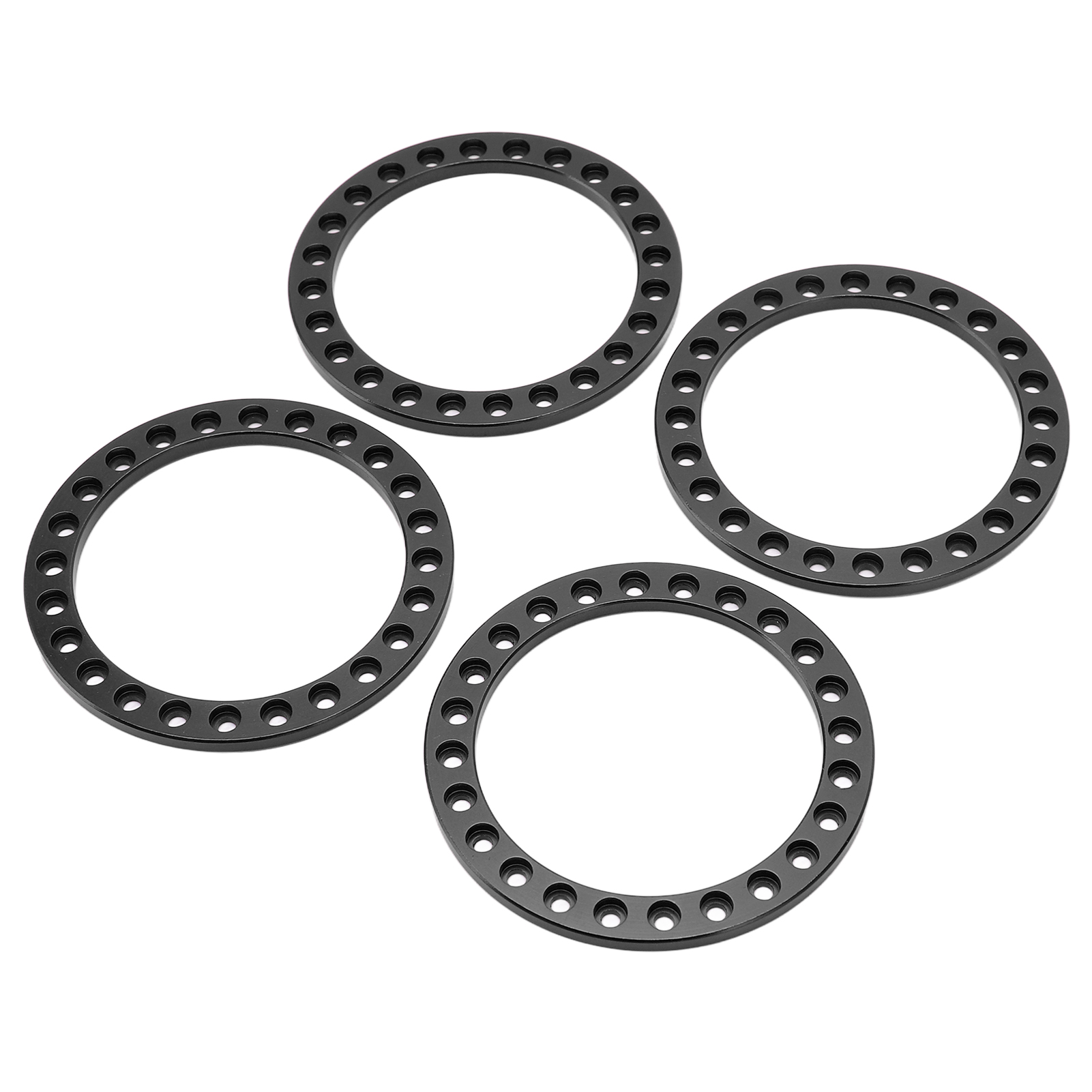 Äußere Felgensicherungsringe Aus Aluminiumlegierung Für Vp 1,9-zoll-radnabe, Schwarz