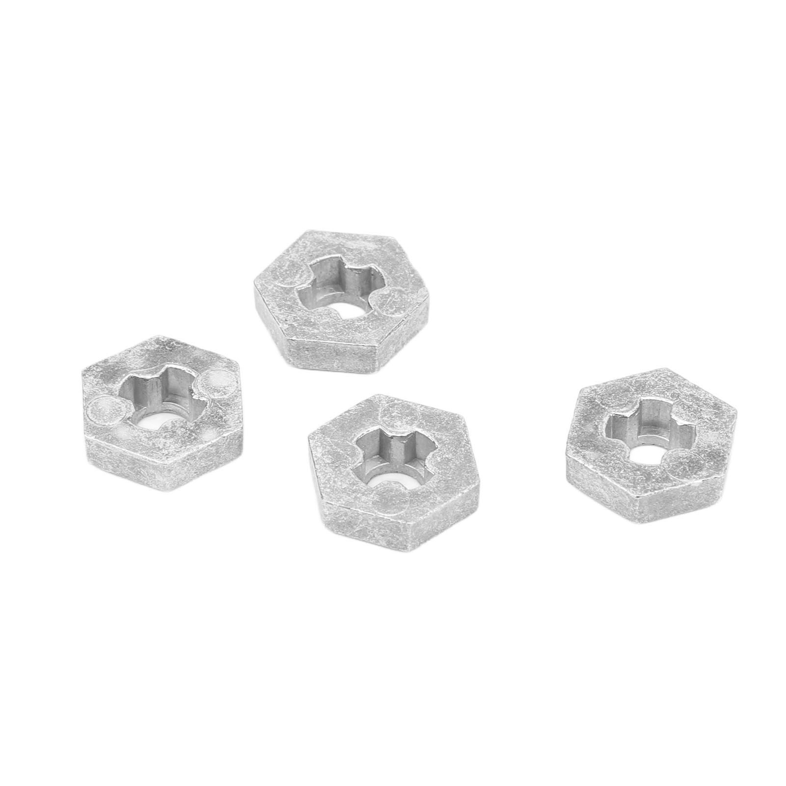 Sechskantadapter Aus Silberfarbener Zinklegierung Im Maßstab 1:16 Für Scy Rc-cars 16101, 16102, 16103 Und 16201