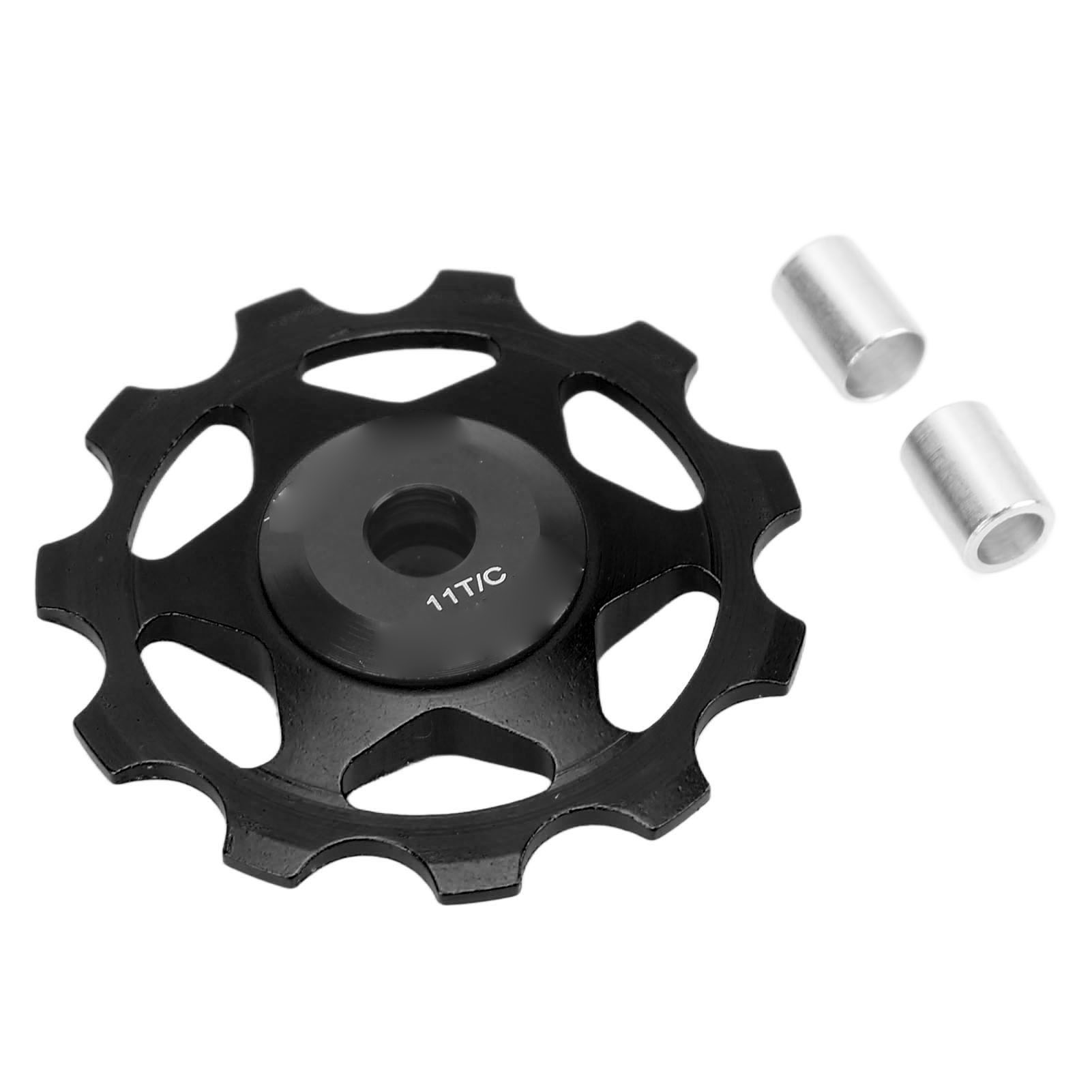11-zahn-schaltwerksröllchen Aus Aluminiumlegierung, Hohl, Robuste Konstruktion, Integriertes Lager, Schwarze Röllchenführung