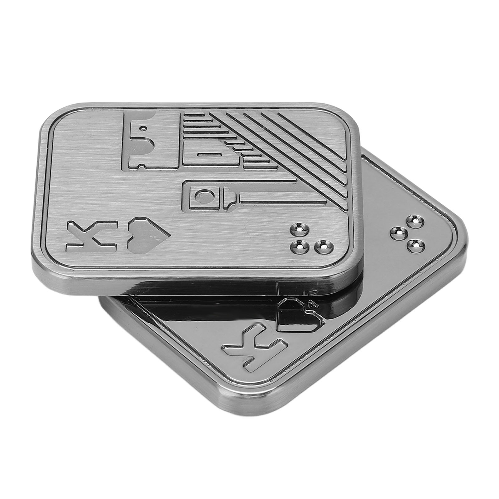 Magnetisches Druckknopf-fingerspitzengerät Aus Zinklegierung Für Zuhause Und Unterwegs (silber K).