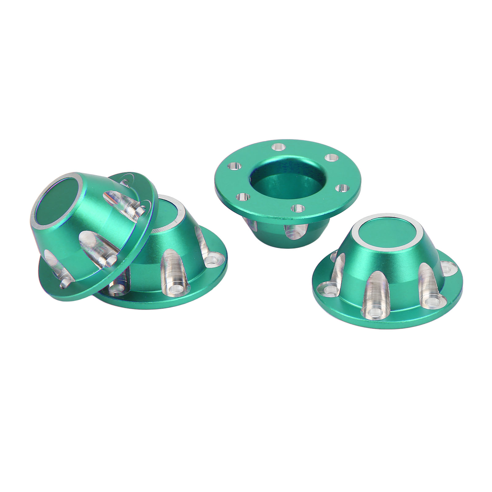 Staubschutzkappe Für Radnaben Aus Aluminiumlegierung Für Axial 1/6 Scx6 Jlu Ferngesteuertes Auto (grün)