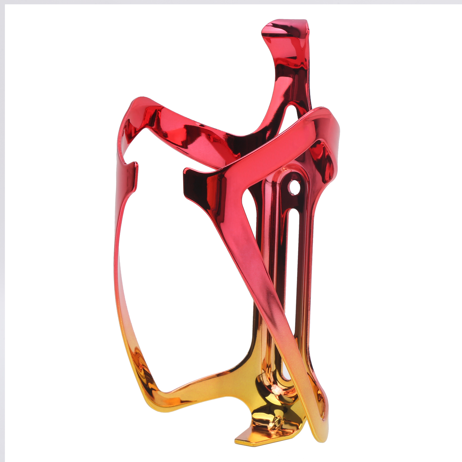 Flaschenhalter Aus Aluminiumlegierung Für Mountainbikes, Sichere Flaschenbefestigung, Rot/gold