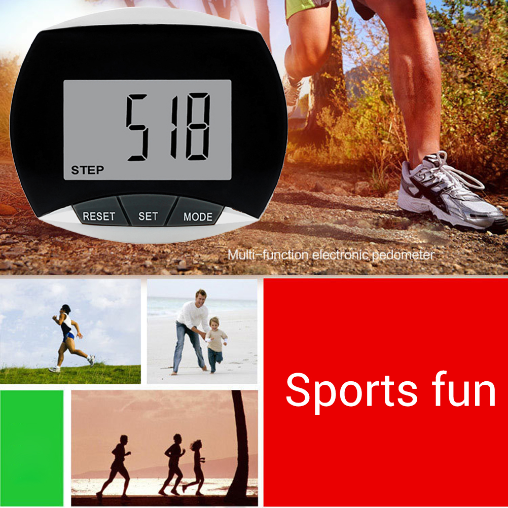 Schrittzähler Mit Gürtelclip, Multifunktionaler Schrittzähler Mit Lcd-display, Passendes Fitnesszubehör