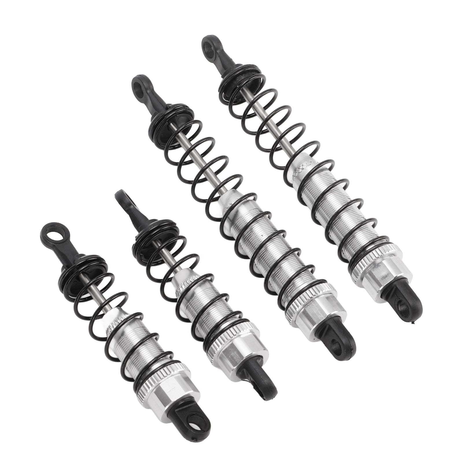 Vorder- Und Hinterachs-stoßdämpfer Aus Aluminium Für Wltoys 12428 Miniaturfahrzeug Im Maßstab 1:12, Silberfarben