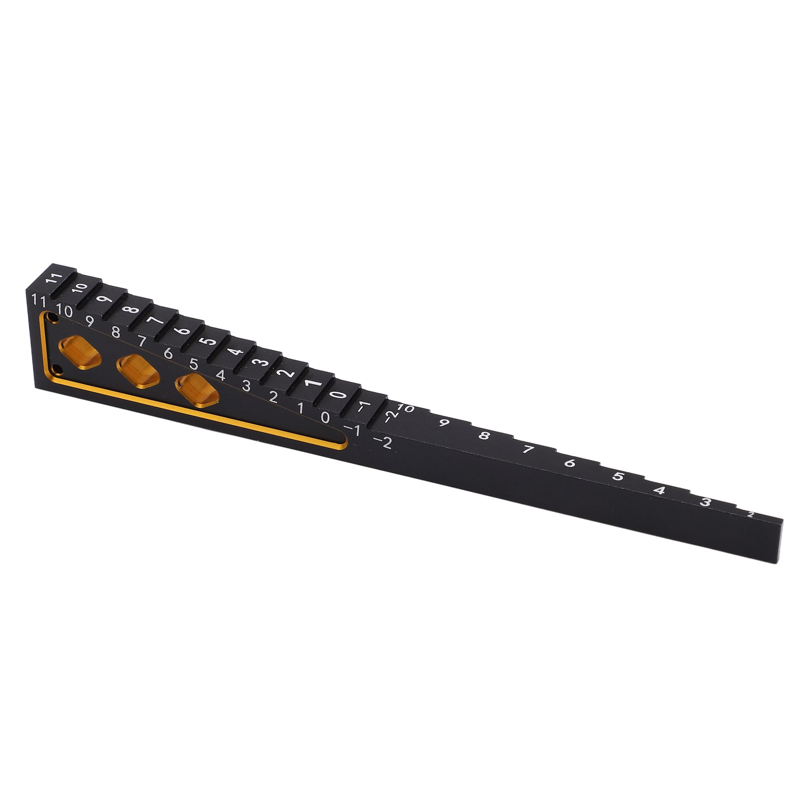 Fahrzeughöhenmesser, Präzise Messung, Aus Aluminiumlegierung, Für 1/8 Und 1/10 Rc-car-chassis, Schwarz Und Gold.