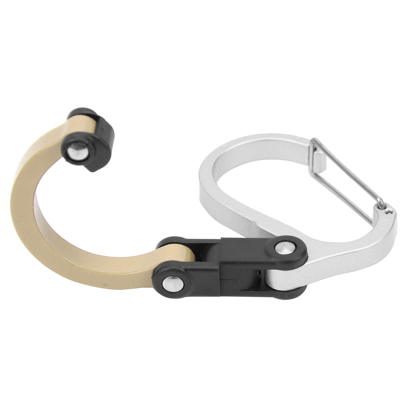 Mini-karabiner Und Haken Aus Aluminiumlegierung Für Den Outdoor-einsatz, Ideal Für Reisen, Gepäck Und Kleine Taschen, Farbe: Khaki.