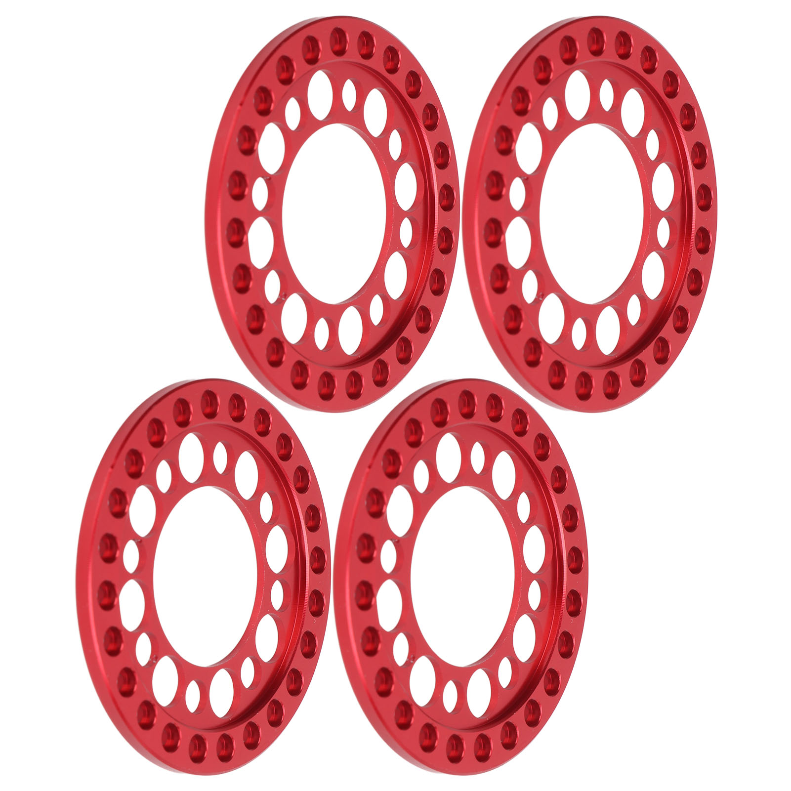 Ersatz-beadlock-felgenring Für Axial Scx10 90046 Und Traxxas Trx4 1/10 (rot)