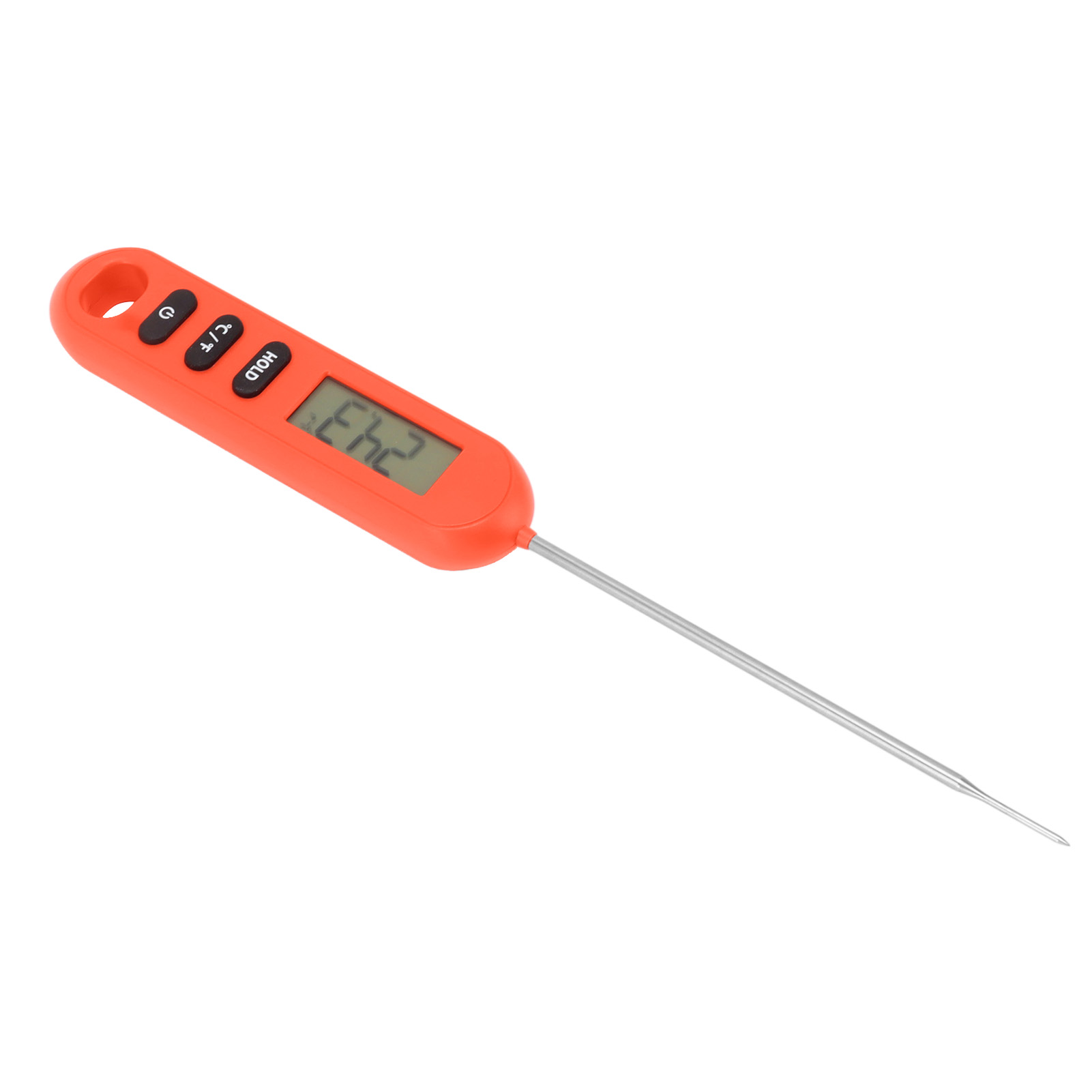 Direkt Ablesbares Fleischthermometer, Digitales Küchenthermometer Mit Langer Roter Sonde.