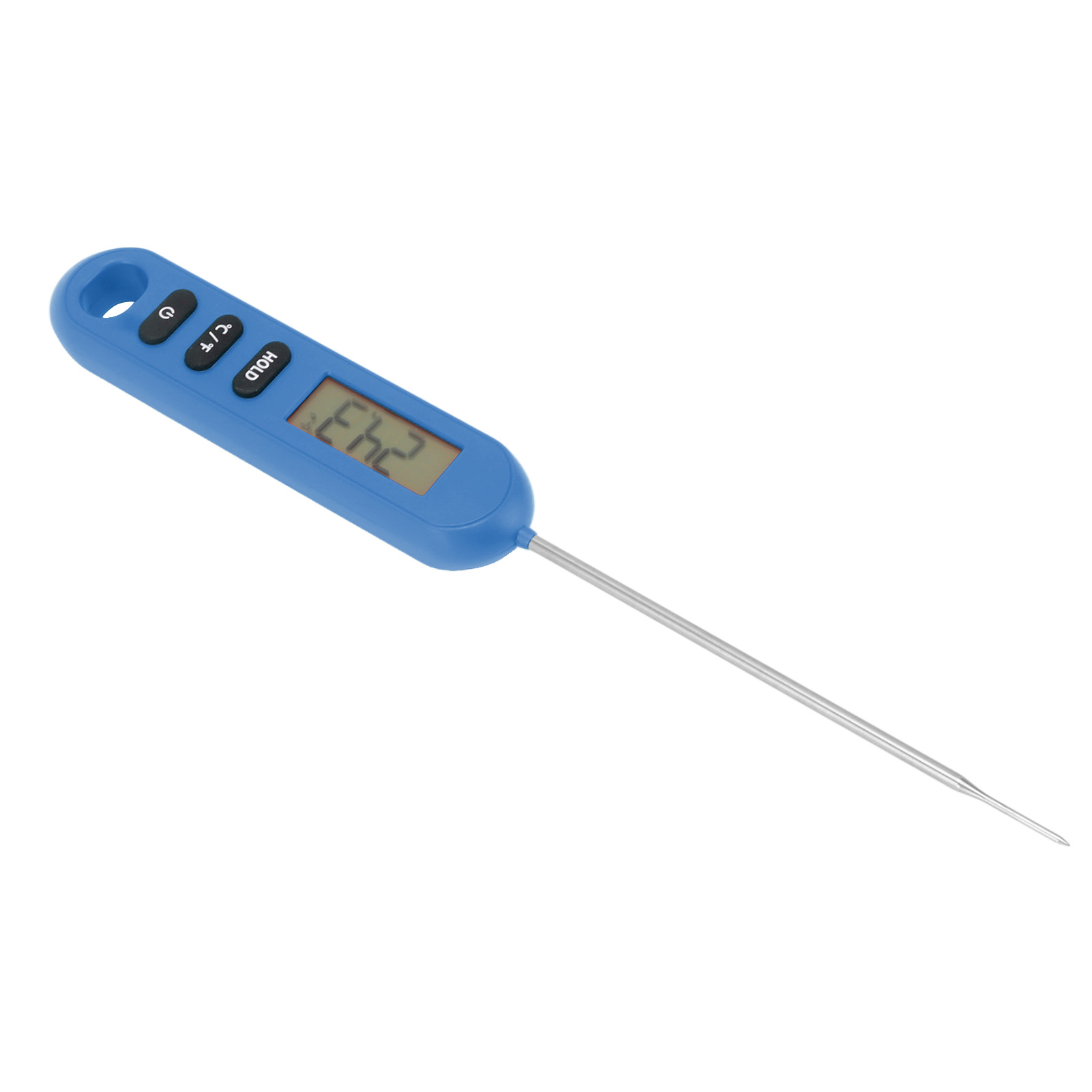 Direkt Ablesbares Fleischthermometer, Digitales Küchenthermometer Mit Langer Blauer Sonde.