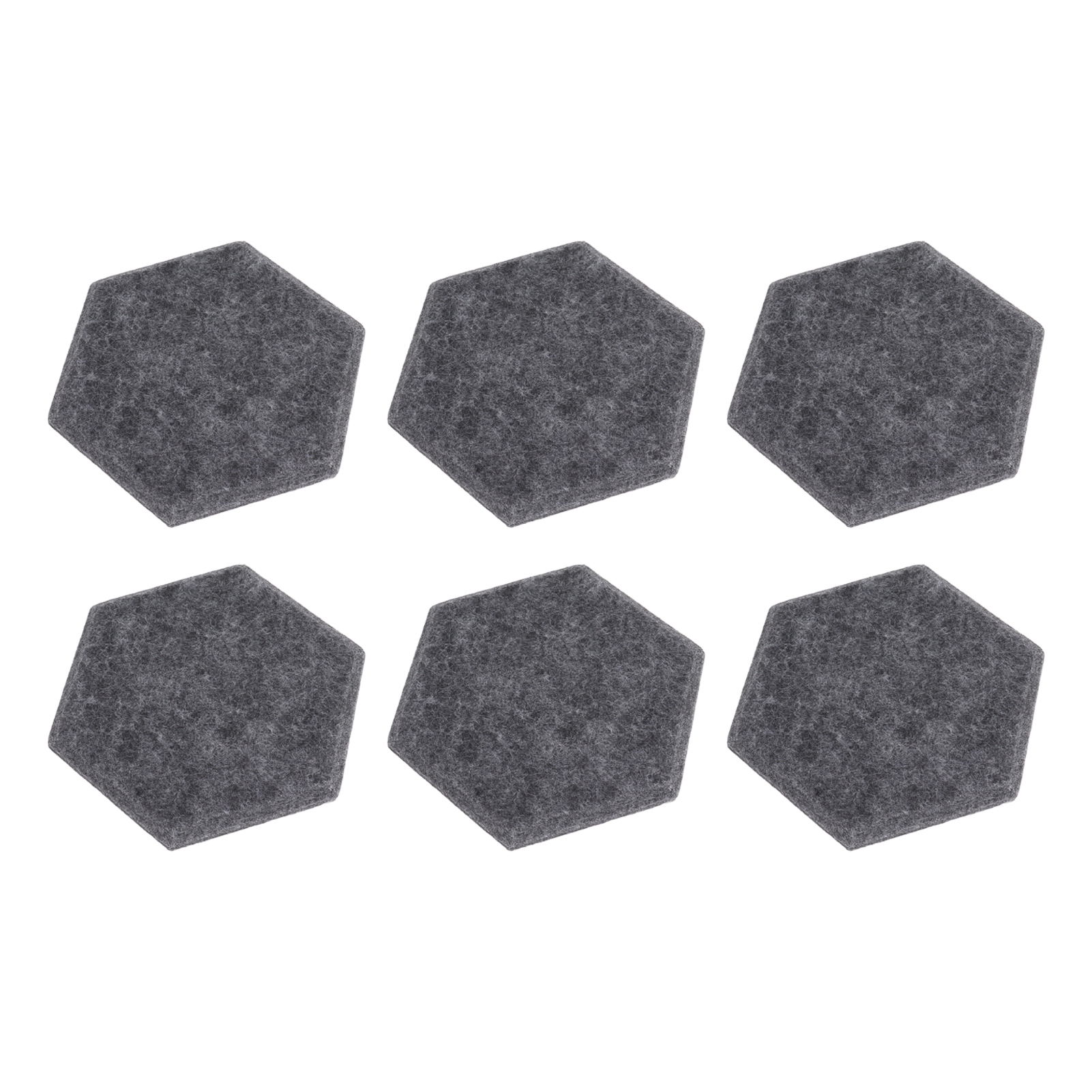Packung Mit 12 Hochdichten, Sechseckigen Akustikpaneelen, Schallabsorbierend Und Schalldämmend Mit Abgeschrägten Kanten, 14 X 12 X 7 Cm, Hellgrau
