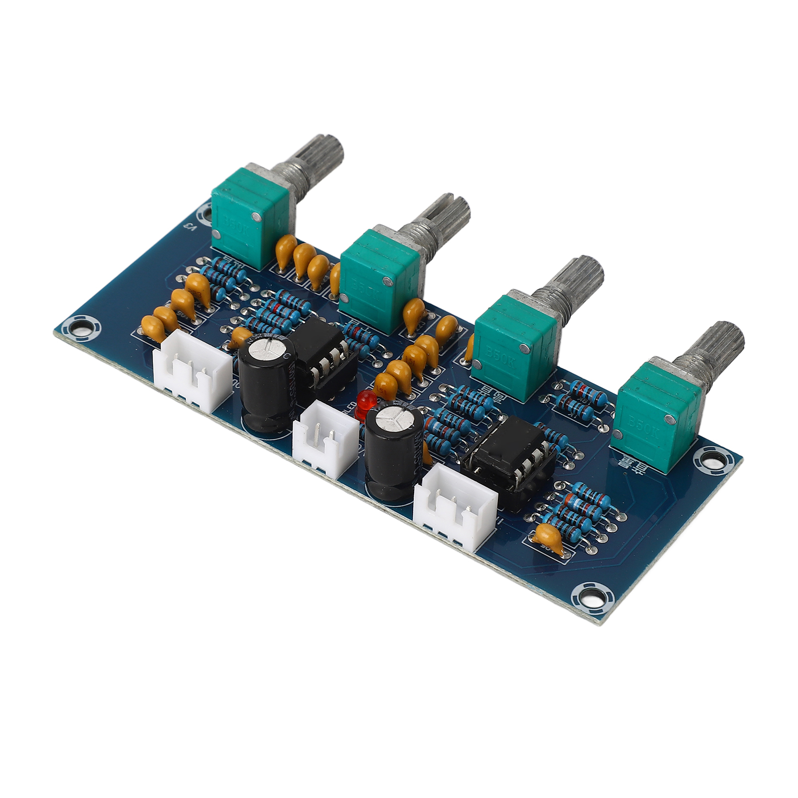 Vorverstärker, Klangregelung, Zwei Kanäle, Höhen-, Mitten- Und Bassregler, Dual-core-prozessor, Ne5532-chip, Lautstärkeregler, Klangregelung Für Lautsprecher, Audiosysteme Und Kopfhörer, 12–24 V Dc