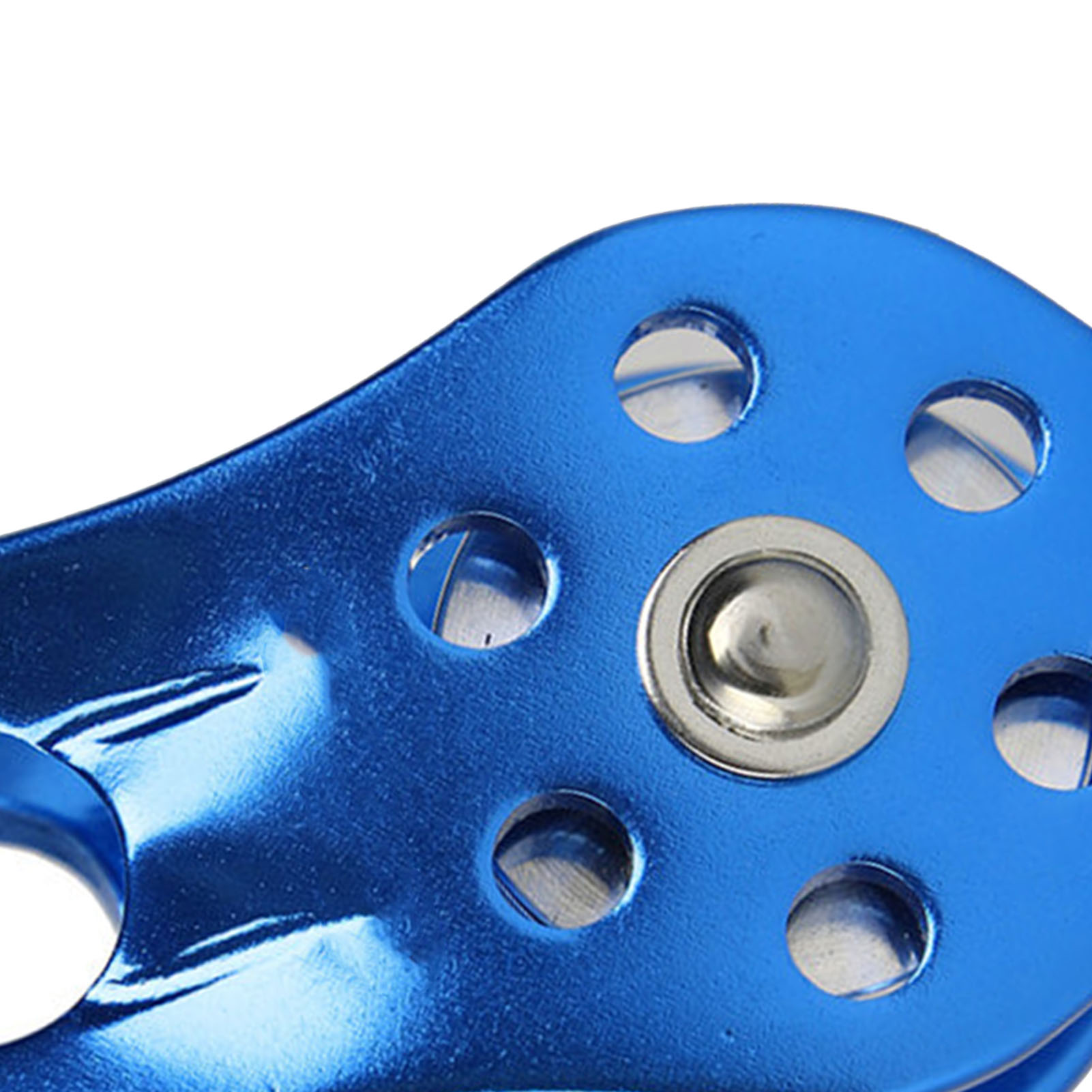 Feststehende Miniaturrolle Aus Polierter Aluminiumlegierung, Hohe Festigkeit Und Geringes Gewicht, Geeignet Für Arbeiten In Großer Höhe Und Abseilen, Blau, Einheitsgröße.