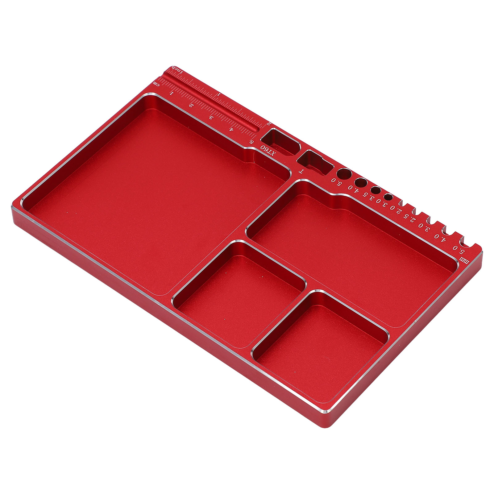 Magnetische Schraubplatte Aus Aluminiumlegierung Mit Magnetischer Adsorption, Weit Verbreitet Für Die Reparatur Von Rc-teilen, Rot.