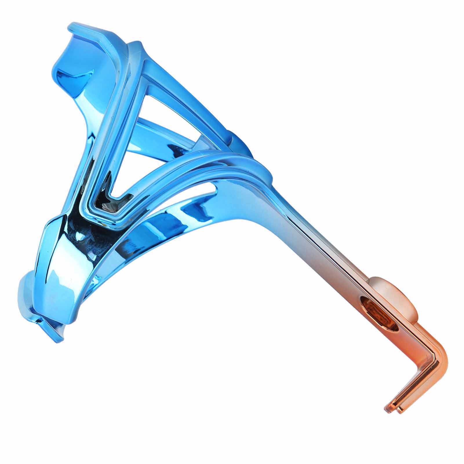 Zweifarbiger Fahrrad-flaschenhalter, Flaschenhalterung Mit Sicherer Fixierung, Fahrradzubehör, Blau/kaffee
