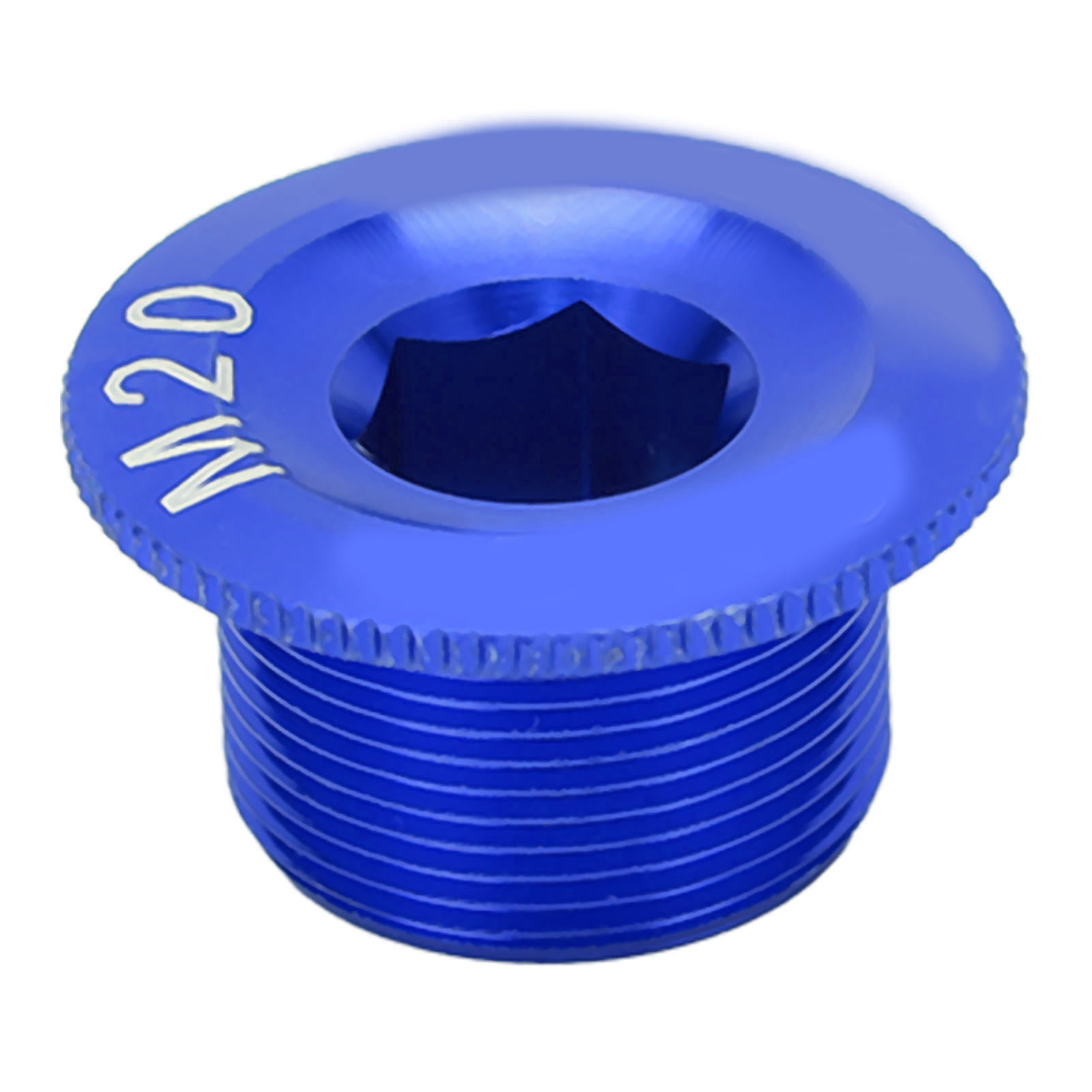 Cansucc M20 Kurbelschutzkappen Für Fahrräder, Korrosionsbeständige Aluminiumlegierung, Blau