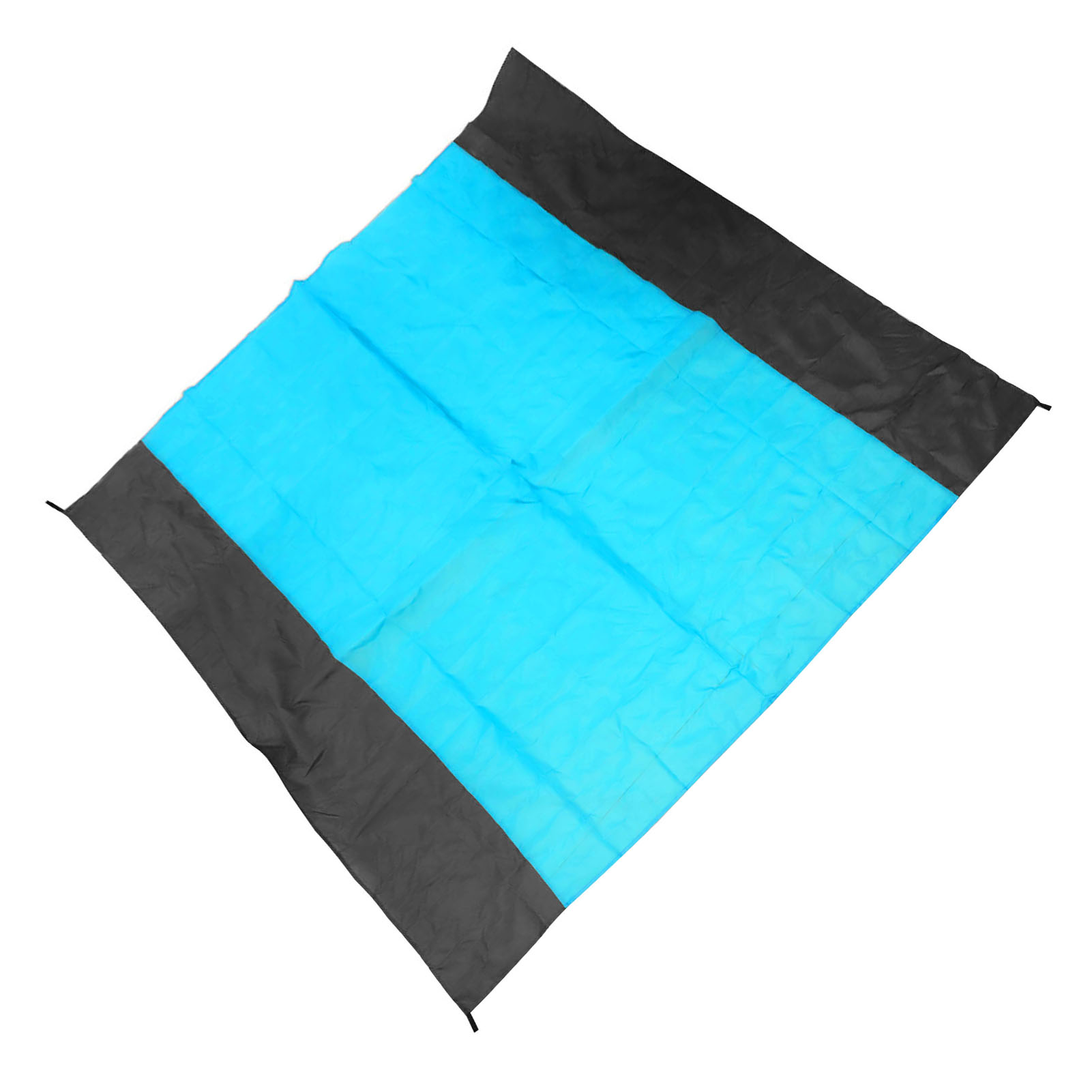 Faltbare Stranddecke Aus Polyester Und Nylon, Wasserdicht Und Sandabweisend, Mit Aufbewahrungstasche Aus Stoff, Ideal Für Picknicks, Reisen Und Camping (blau).