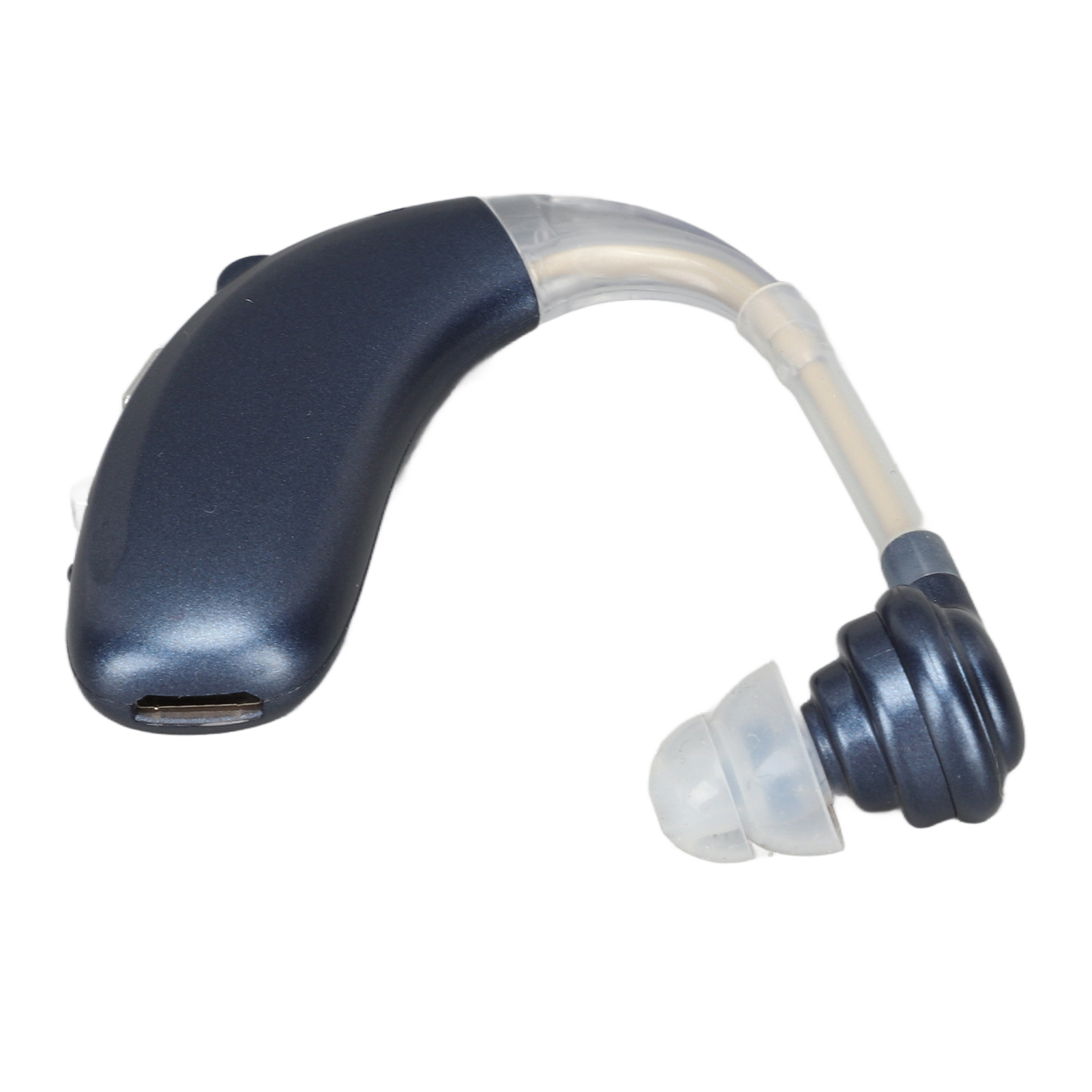 Mono-audio-kopfhörer Mit Verstärker, Wiederaufladbare Bluetooth-in-ear-kopfhörer Für Hörgeräte, Spezielle Blaue Ausführung Zum Ansehen Von Filmen.
