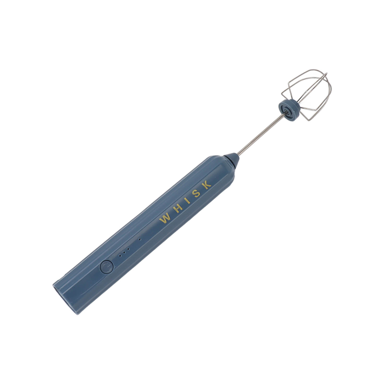 Elektrischer Edelstahl-usb-haushaltsmixer, Kleiner Tragbarer Akku-mixer, Schneebesen Und Milchaufschäumer, Blau