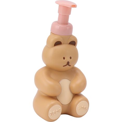 Leere Spenderflasche Für Flüssige Handseife, Shampoo Und Spülung, Pumpflasche Zum Händewaschen, In Form Eines Teddybären, Kleine Größe, Milchtee-farbe.