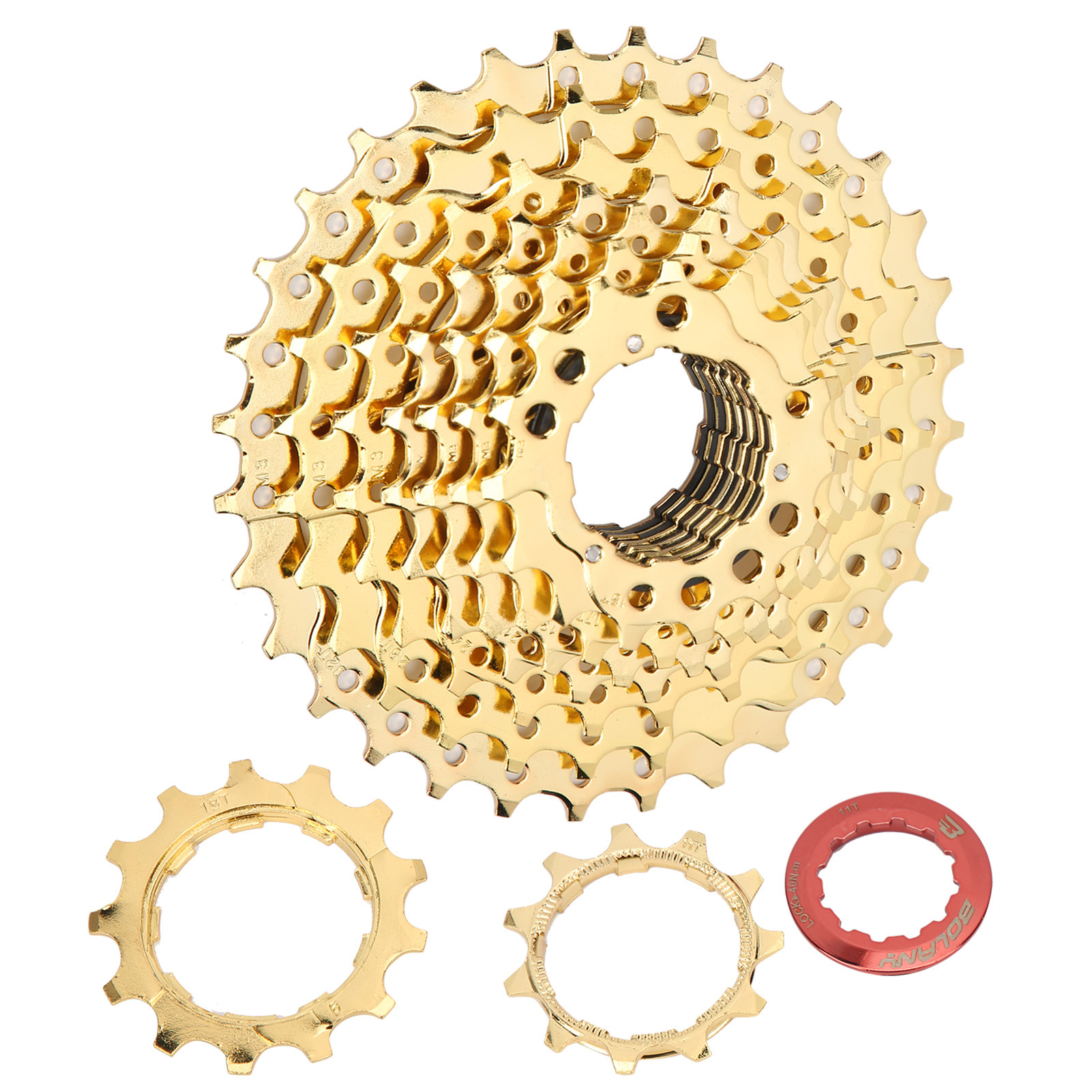 Vg Sports Mountainbike 9-gang-freilauf 11-32t Kassetten-schwungrad Ersatz Gold