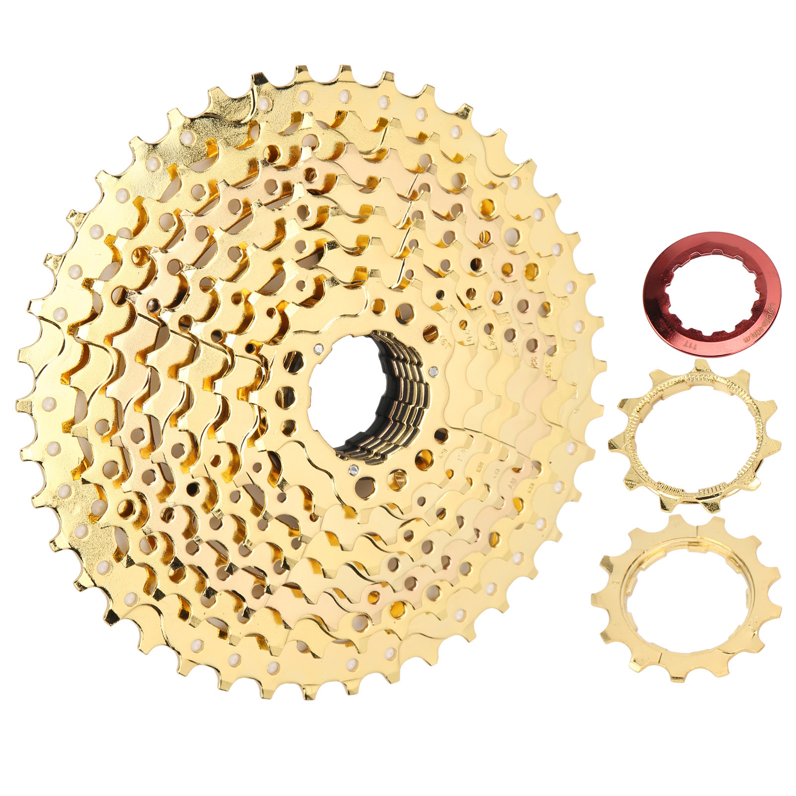 Bolany Mountainbike 9-gang Freilauf 11-42t Kassetten-schwungrad Ersatz Gold