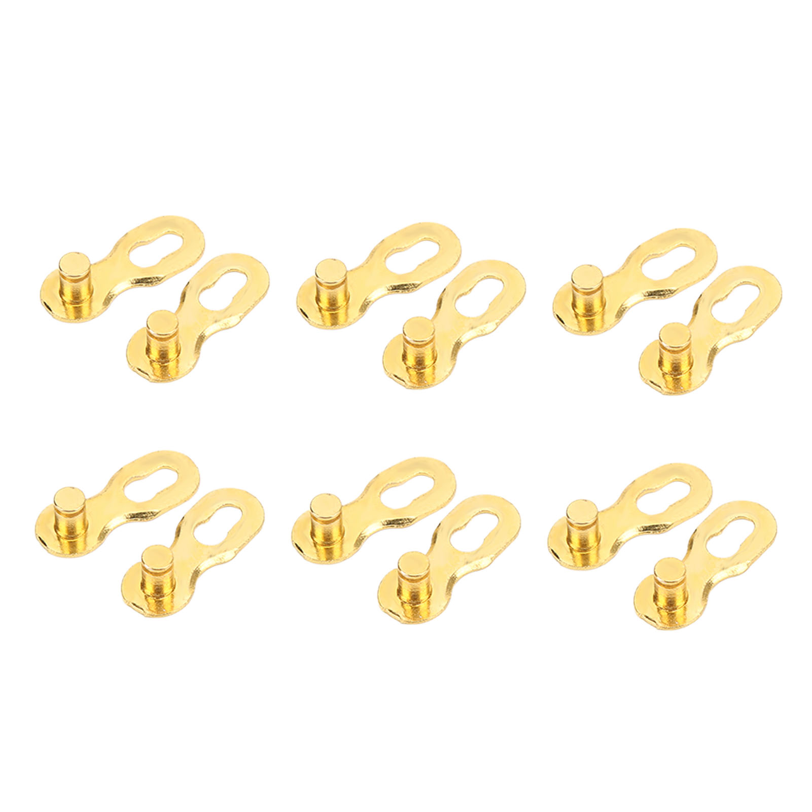 Set Mit 12 Schnellspann-kettengliedern Aus Stahl Für Fahrräder Und Mountainbikes, Goldfarben