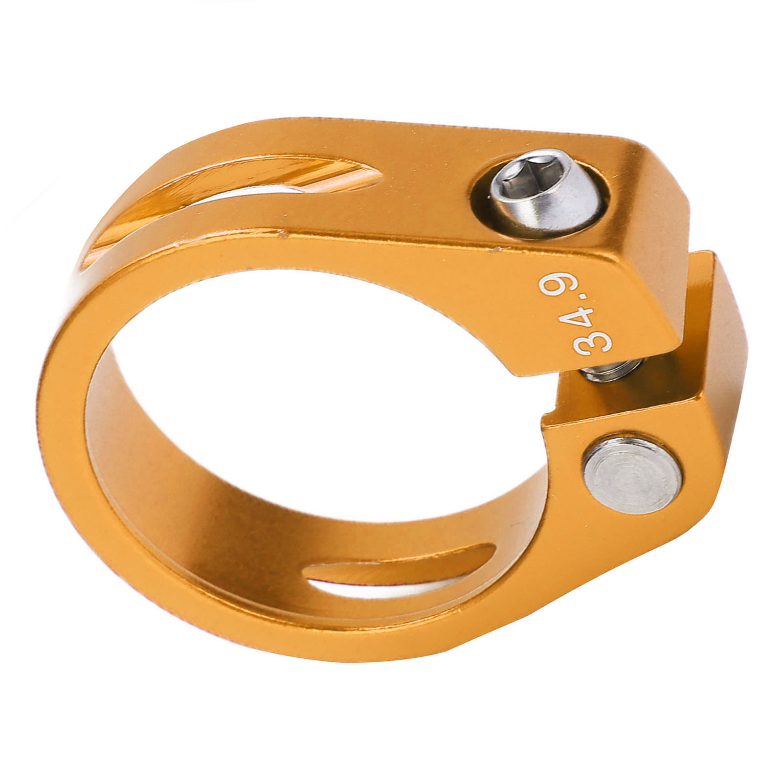 Sattelstützenklemme Aus Aluminiumlegierung Für Mountainbikes, Schnellspanner, Goldfarben.