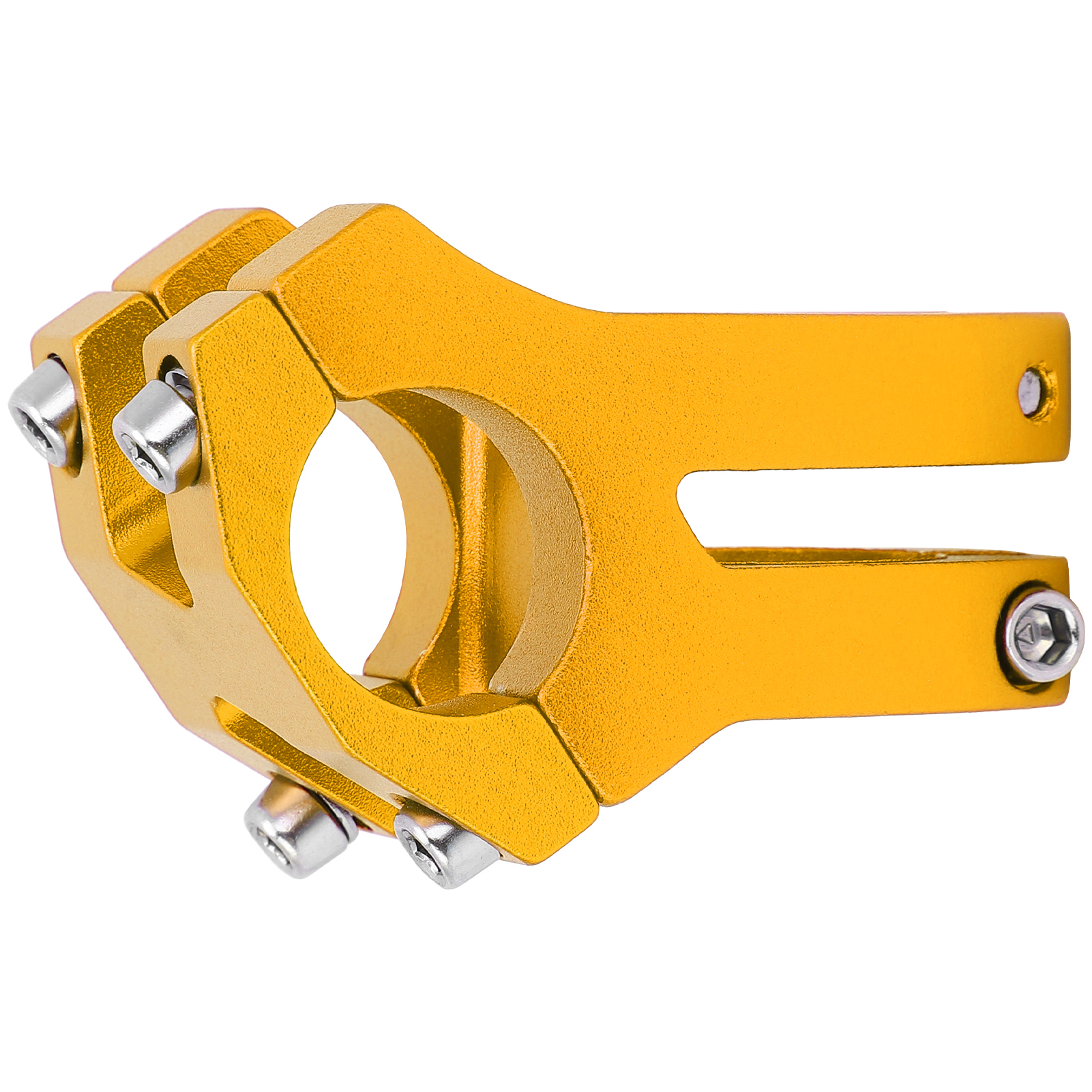 Lunje 25,4 X 35 Mm Fahrradlenker, Kurzer Vorbau, Riser, Aluminiumlegierung, Hohlvorbau, Goldfarben