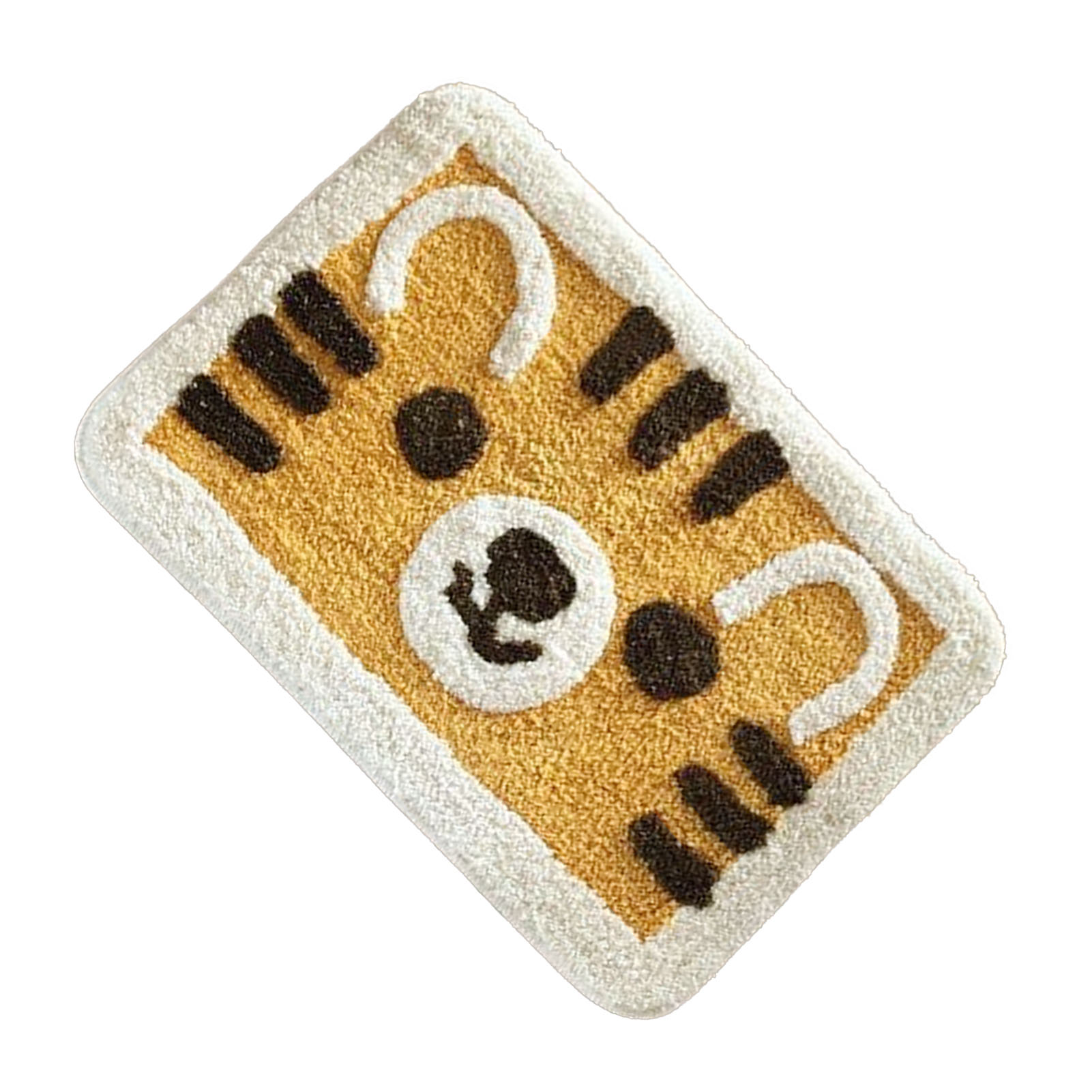 Wasserabsorbierende Matte Für Bad Und Wc, Niedliches Gelbes Tigermuster, 40 X 60 Cm / 15,7 X 23,6 Zoll