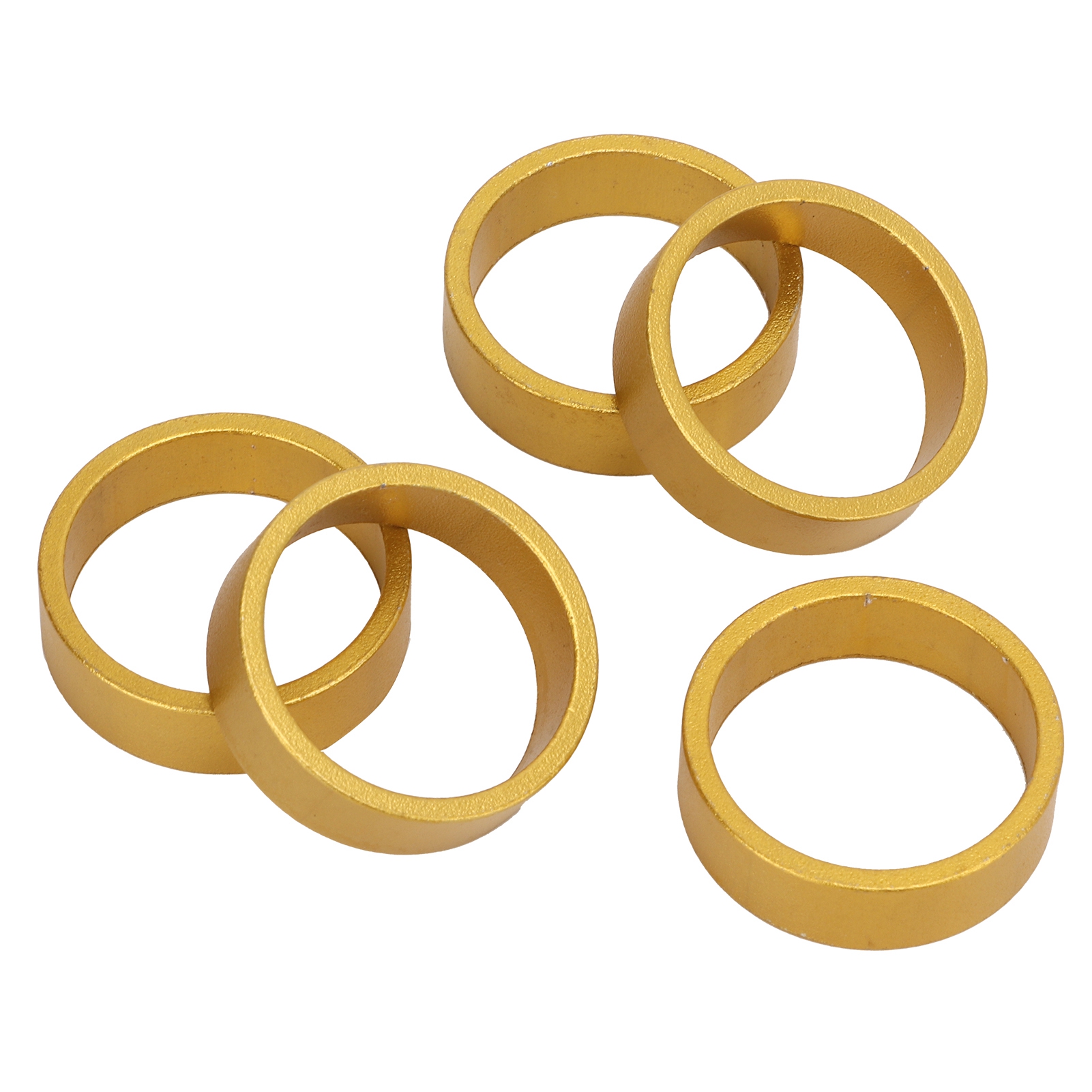Satz Mit 5 10-mm-lenkscheiben, Glänzende Oberfläche, Langlebig, Für Mountainbike-vorderradgabeln, Goldfarben.
