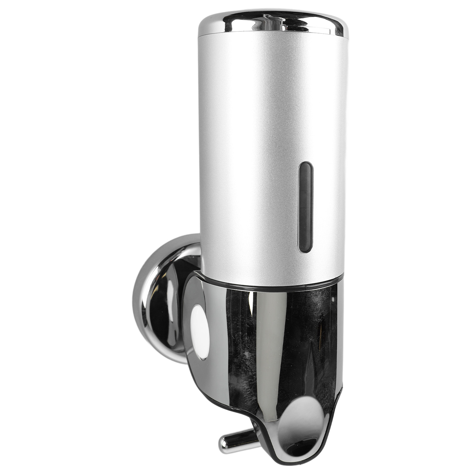 Silberner Abs-wandseifenspender Mit 500 Ml Duschgel Und Conditioner, Ideal Für Hotels, Restaurants Und Zuhause.
