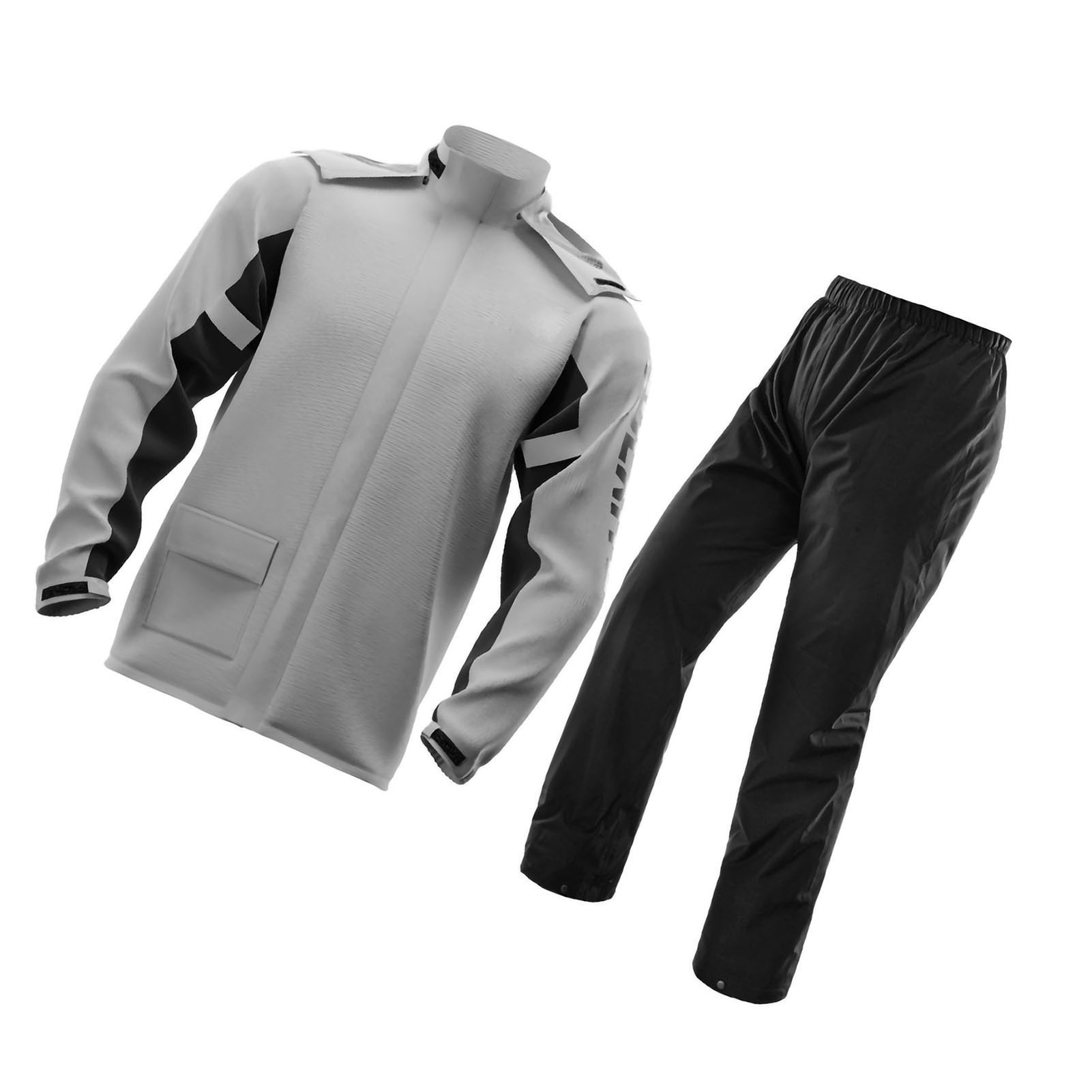 Motorrad-regenanzug, Winddicht, Leicht, Atmungsaktiv Und Weich, Mit Überschuhen, Grau, Größe Xl.