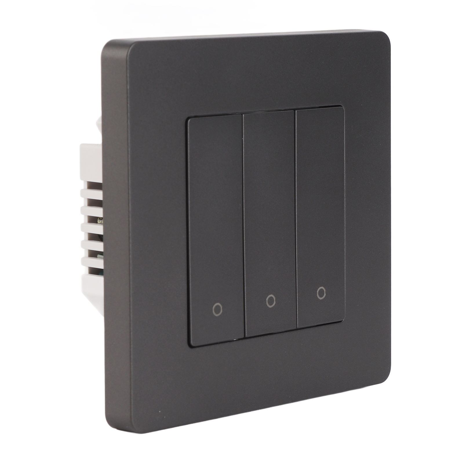 Intelligentes 3-schalter-bedienfeld Mit Per App Programmierbarem Timer, Prellfunktion, Ac 100–240 V, Grau