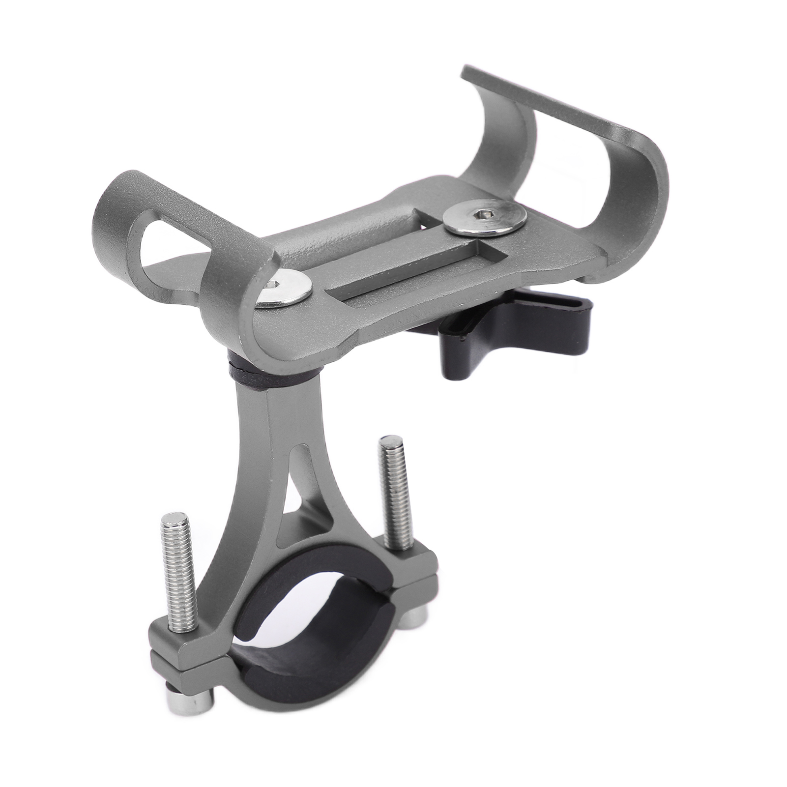 Drehbarer Fahrrad-handyhalter, Lenkerhalterung, 360°-drehung, Kompatibel Mit Smartphones Von 3,5 Bis 6,5 Zoll, Silberfarben.