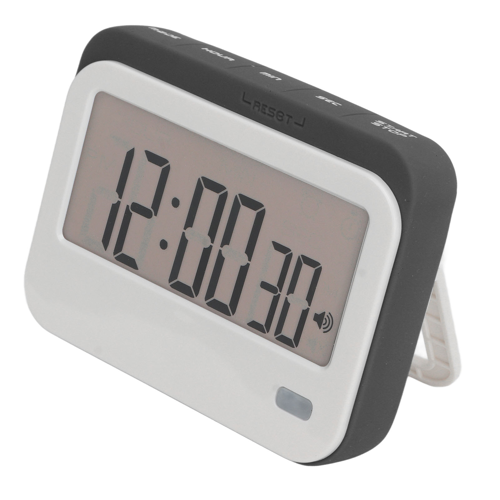 Lautloser Digitaler Wecker Mit Großen Ziffern, Ideal Zum Kochen, Lernen, Reisen Und Krafttraining (cr 320sp, Grau).